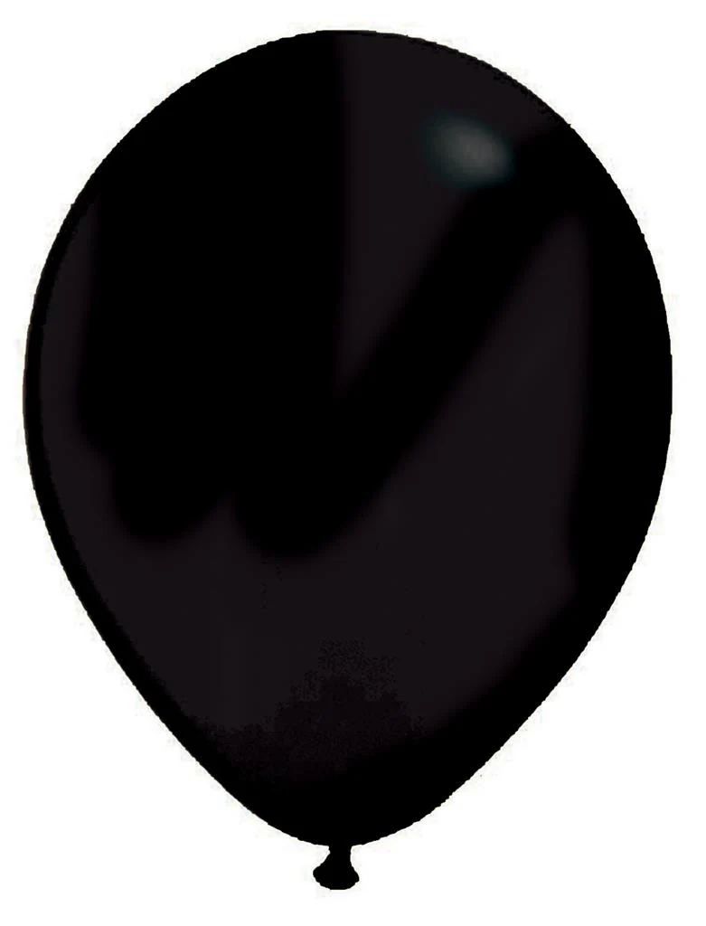 Zwarte latex ballonnen 100st.