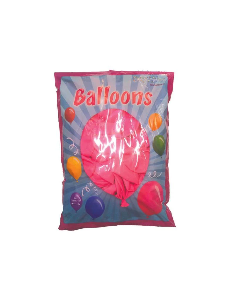 Roze latex ballonnen 100st. - Image 2