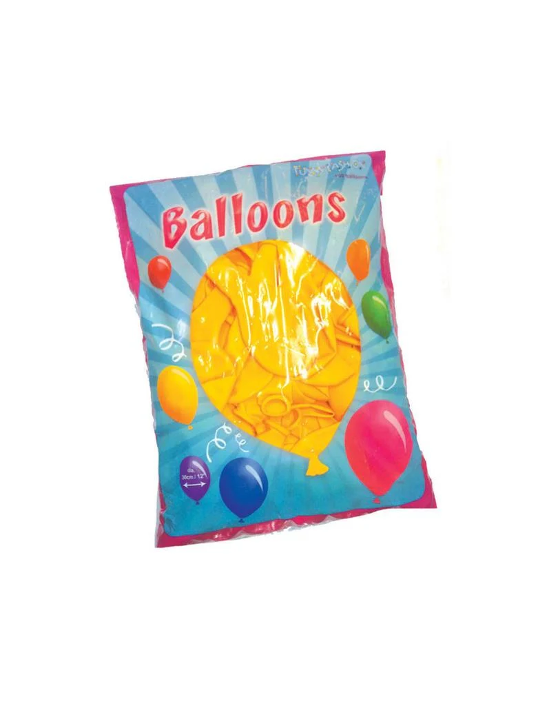 Gele latex ballonnen 100st. - Image 2