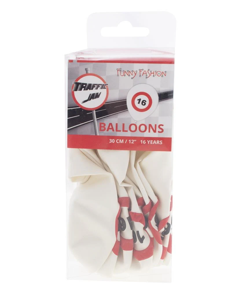 Leeftijd ballonnen 16 jaar opdruk verkeersbord - Image 2