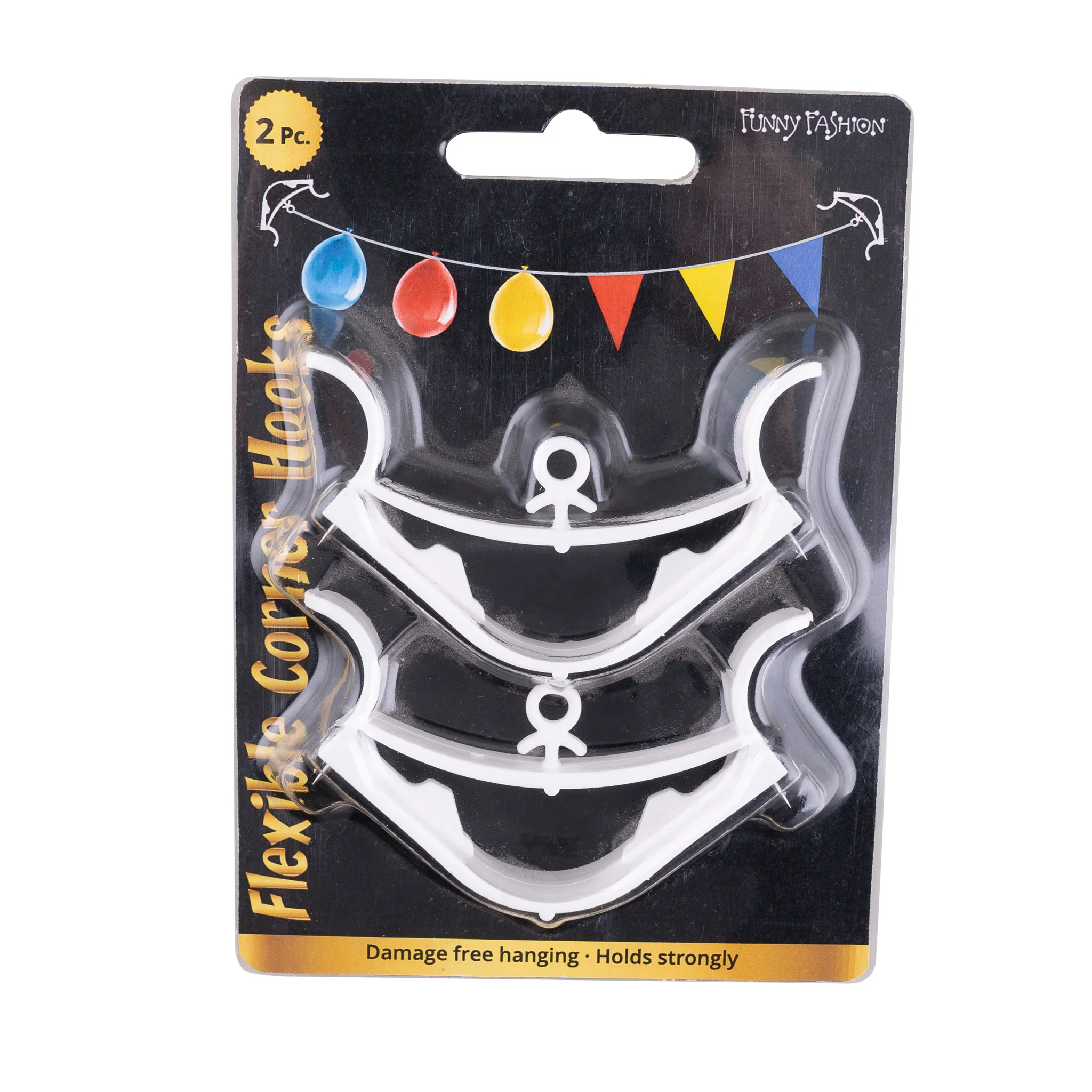 2 muurklemmen voor ballonslinger of vlaggenlijn - Image 3