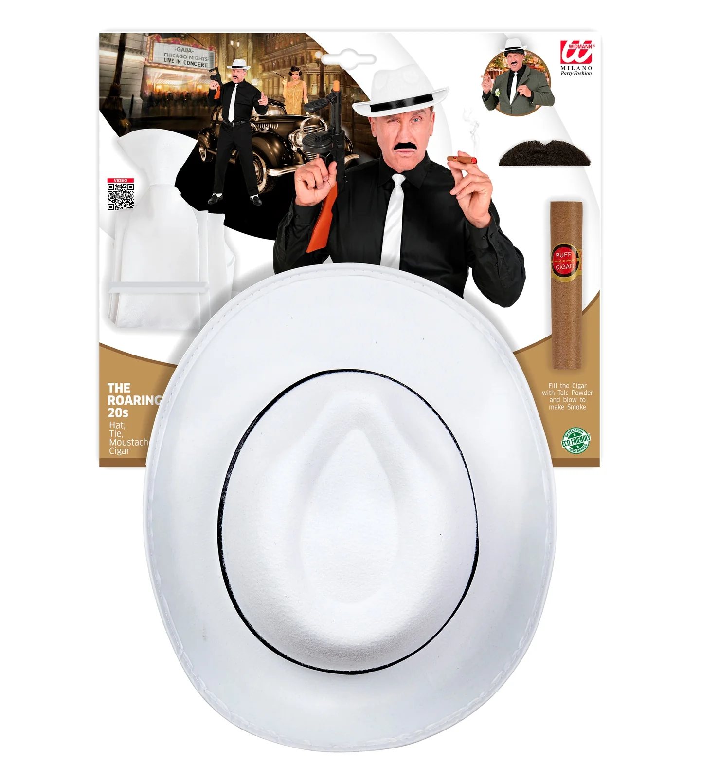 Gangster verkleedset wit - Image 7