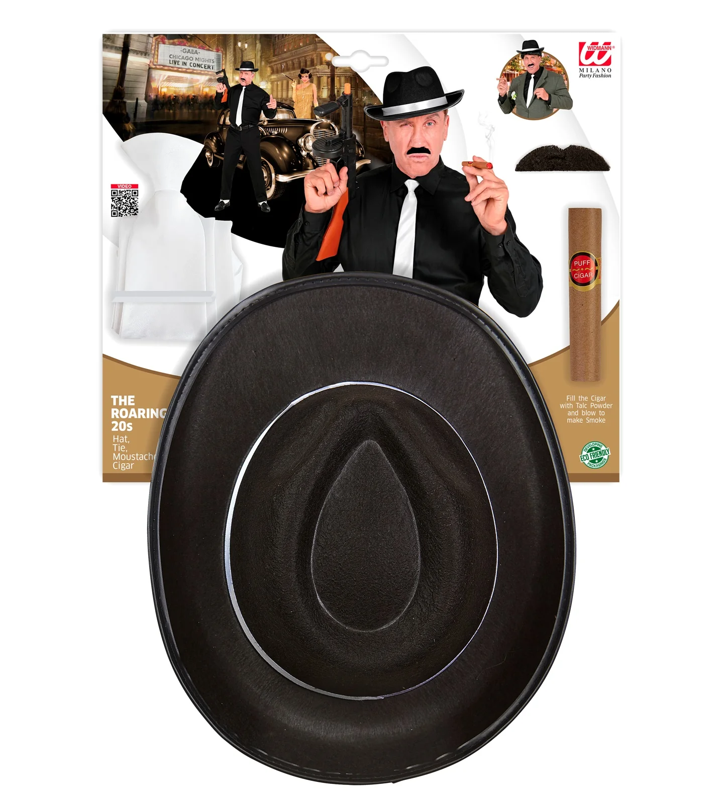 Jaren 20 Gangster verkleedset zwart - Image 8