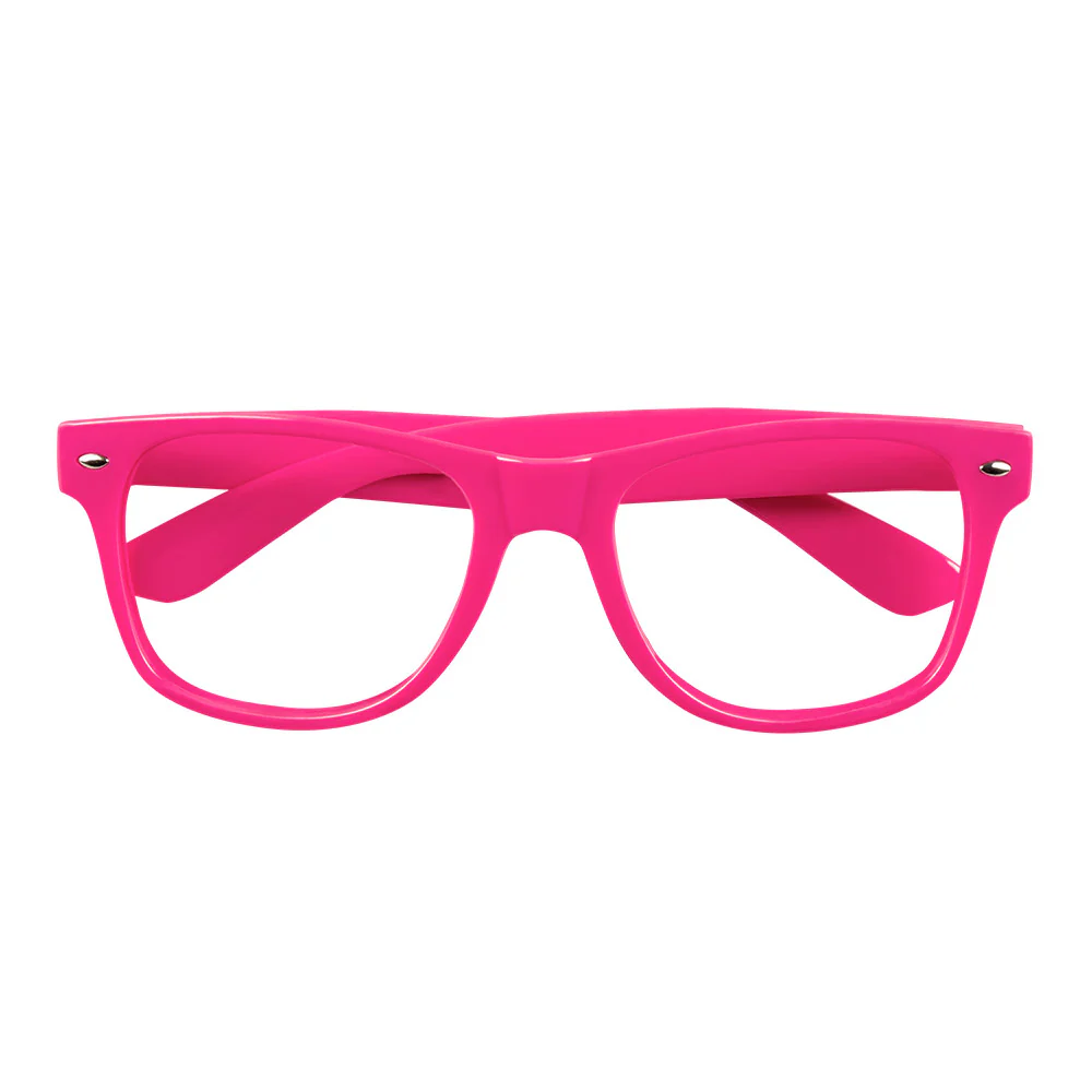3 Feestbrillen neon roze