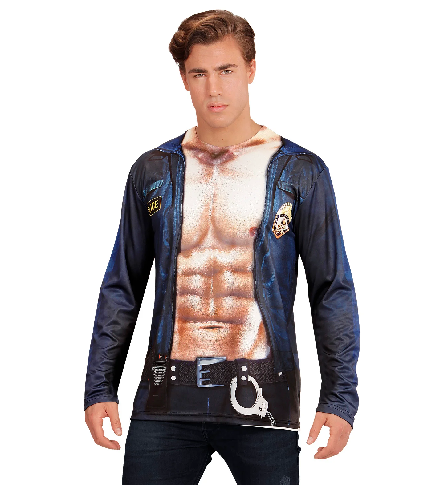3D Politie shirt agent man - Image 4