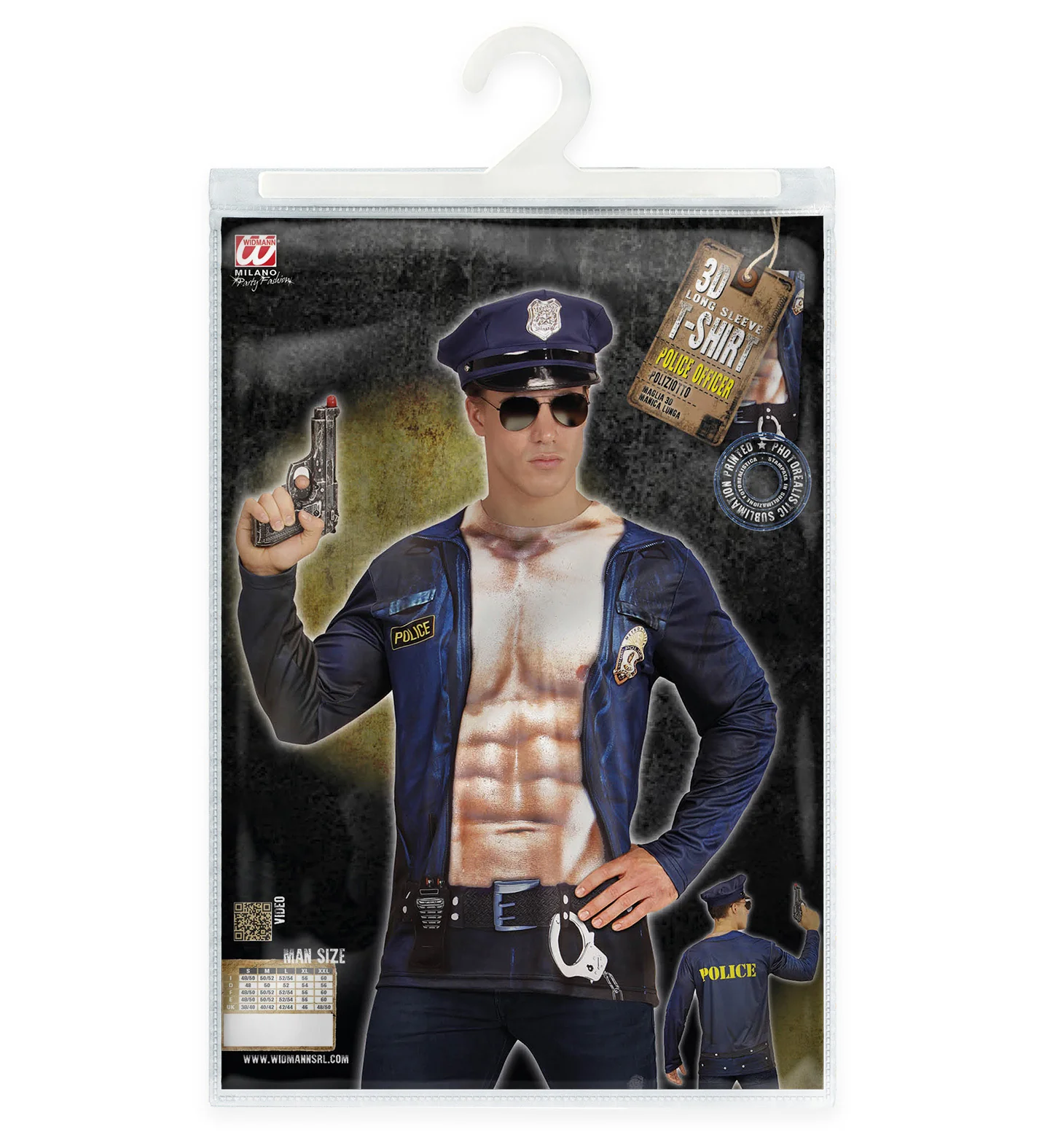 3D Politie shirt agent man - Image 6
