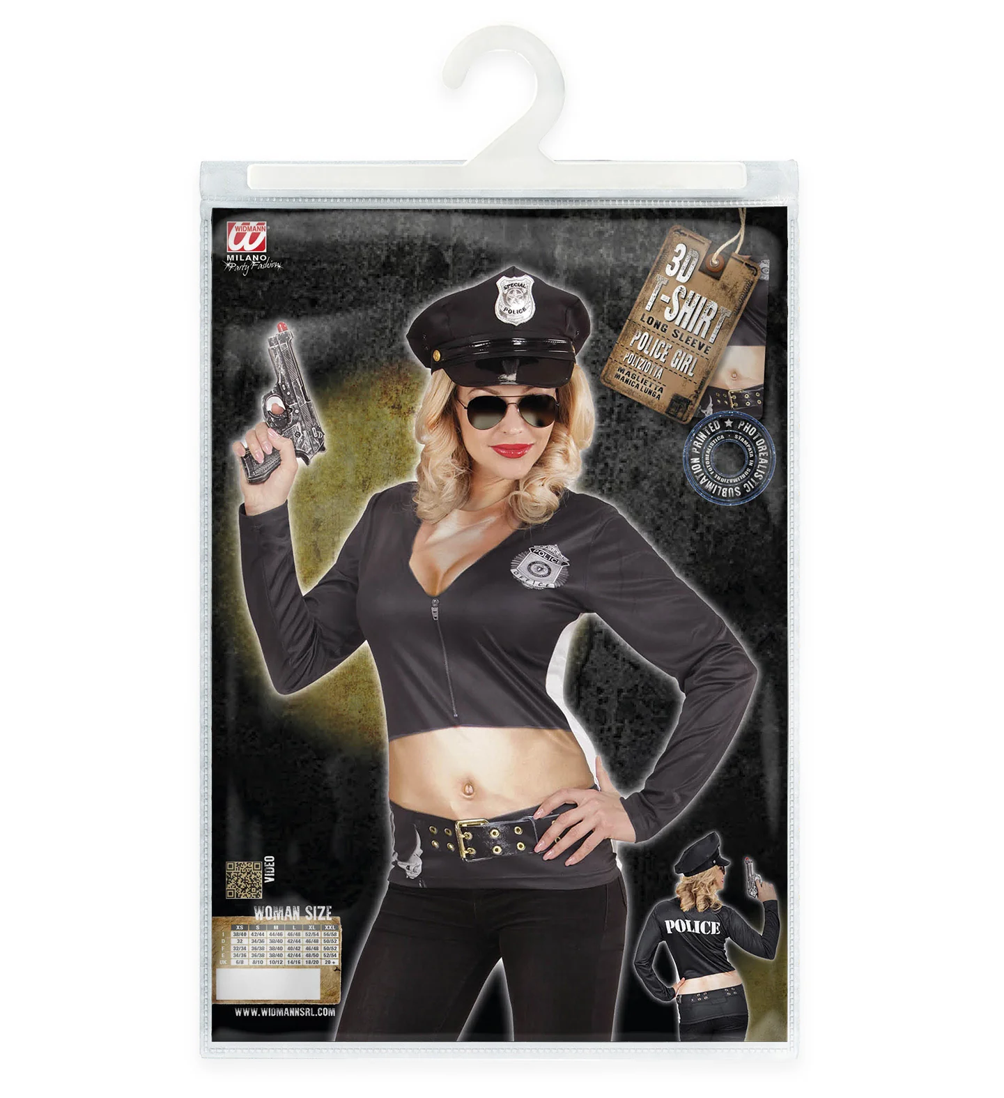 3D Politie shirt Police girl - Image 5