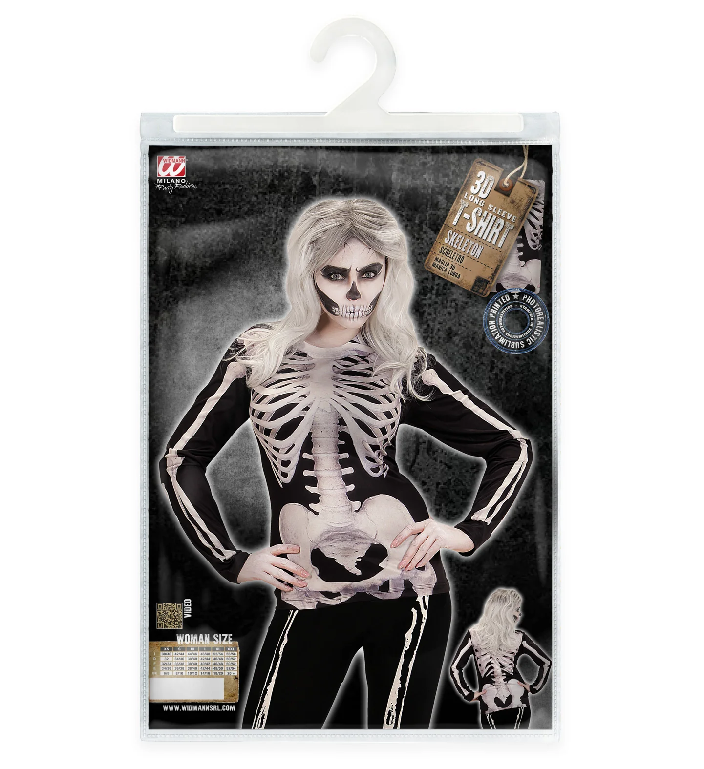 3D Skelet shirt vrouw - Image 5