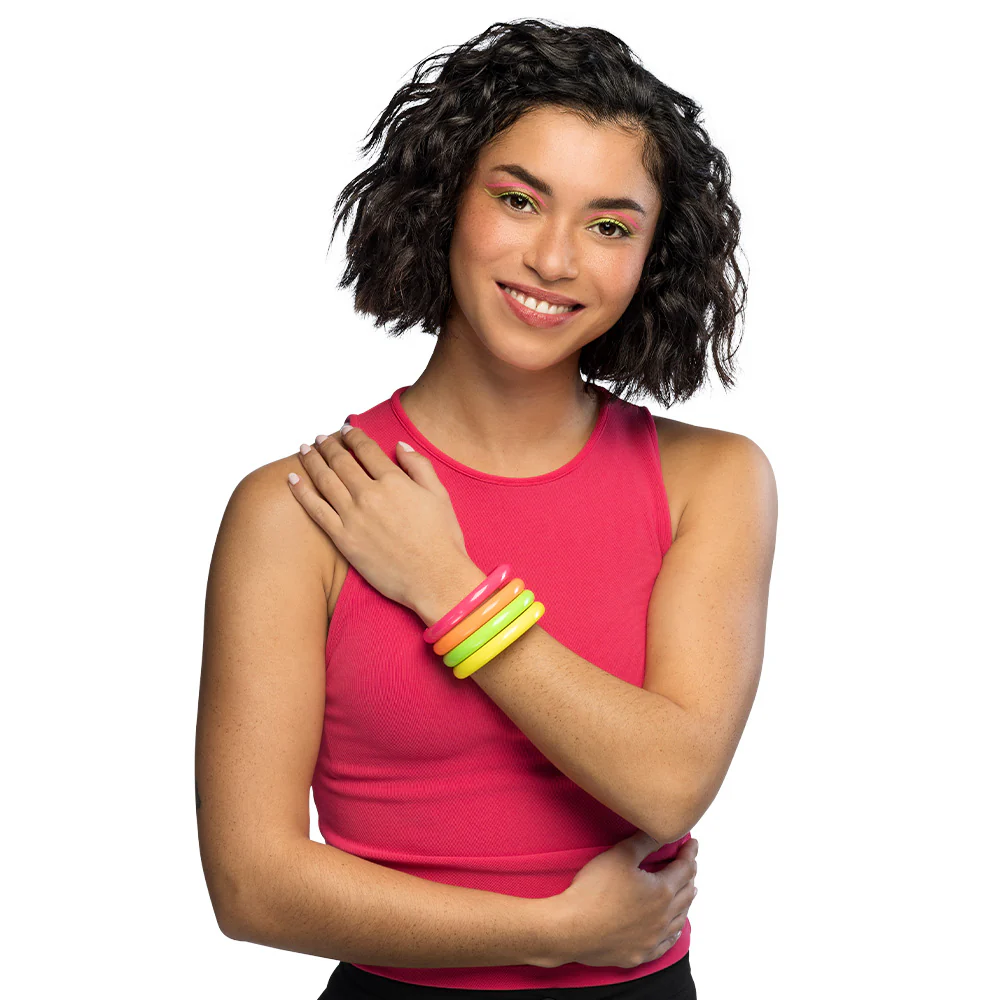 4 Armbanden Rave neon - Image 2
