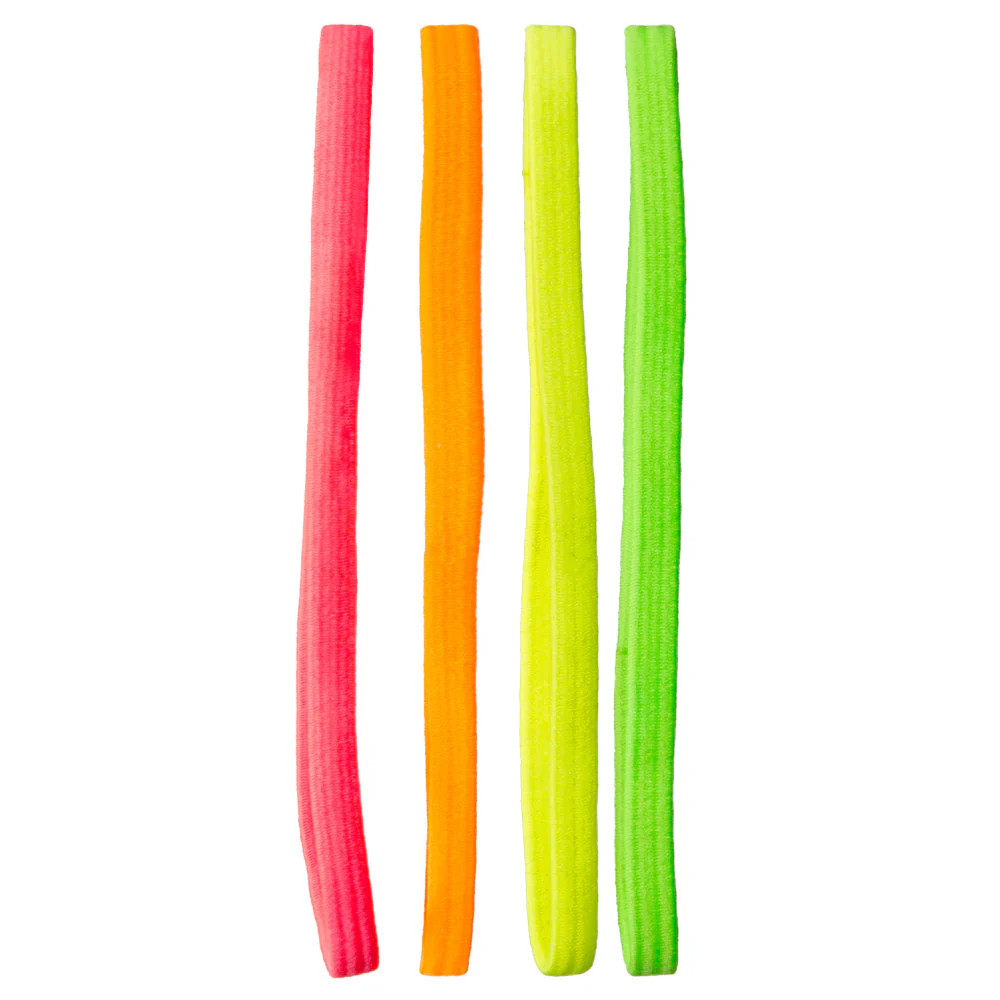 4 Elastieke haarbandjes neon - Image 2