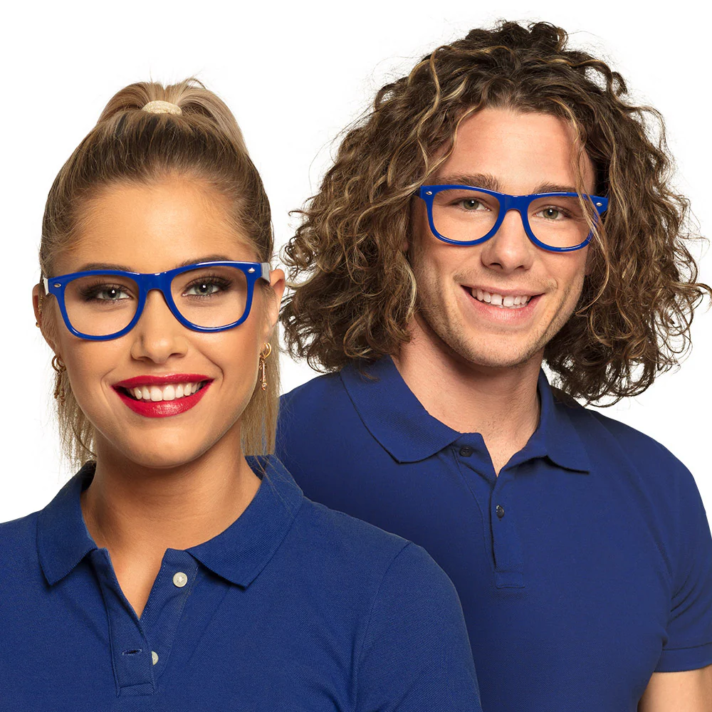 4 Feestbrillen blauw - Image 2