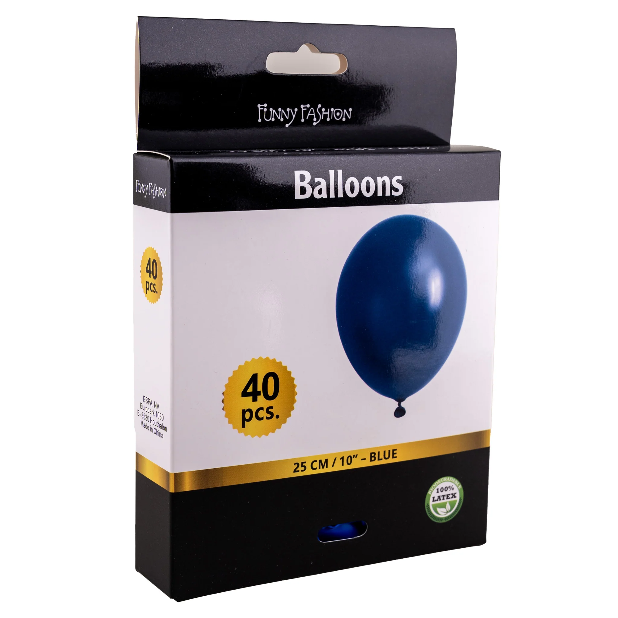 Blauwe latex ballonnen 40st - Image 2