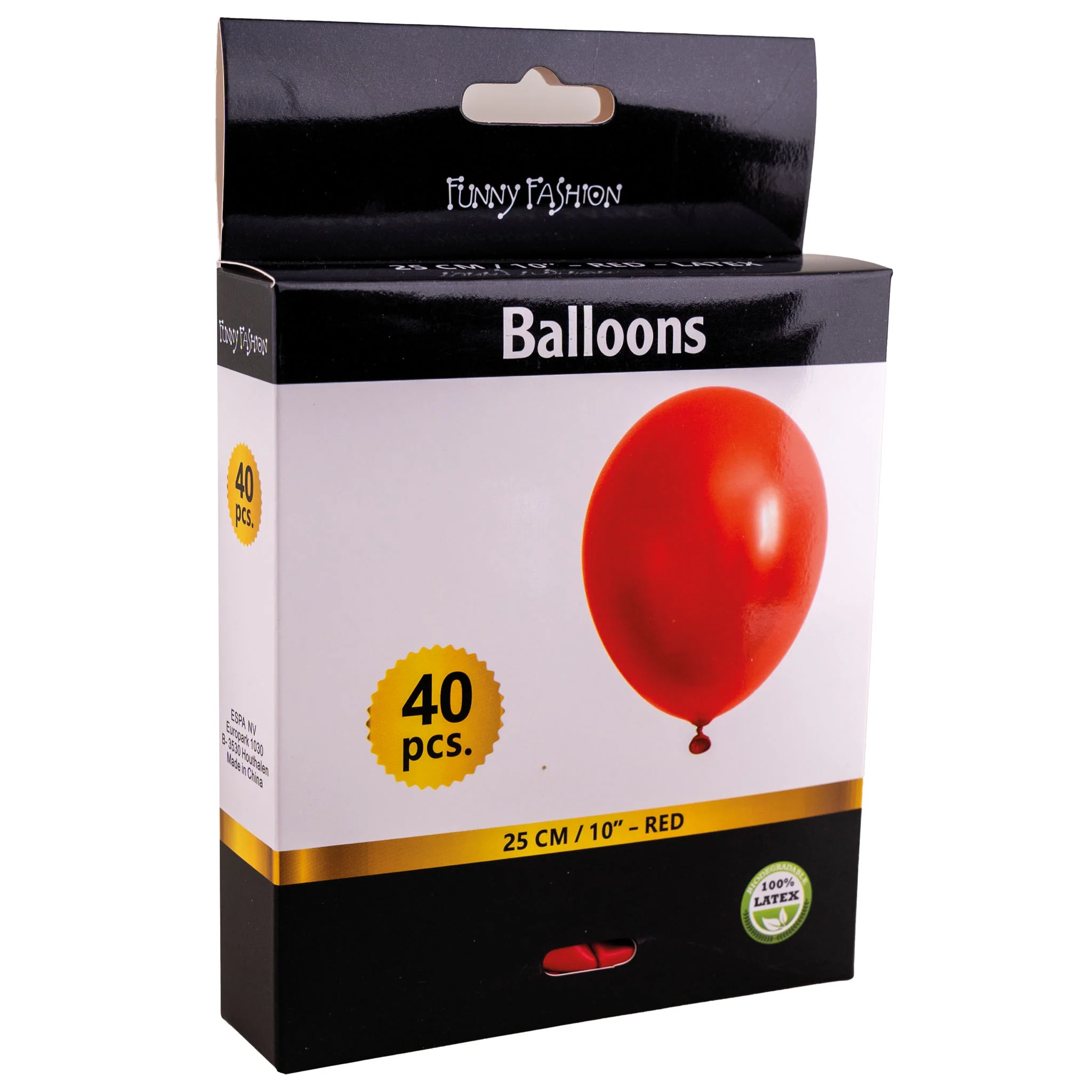Rode latex ballonnen 40st. - Image 2