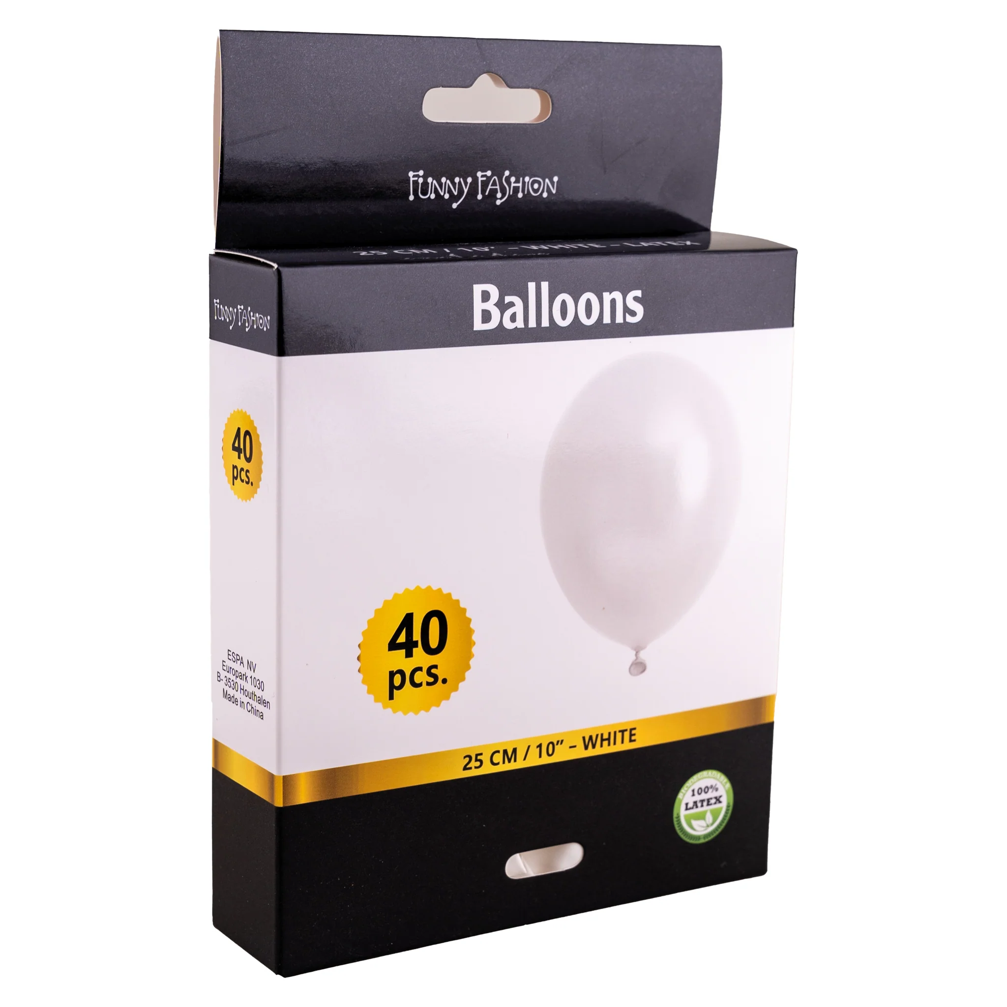 Witte latex ballonnen 40st. - Image 2