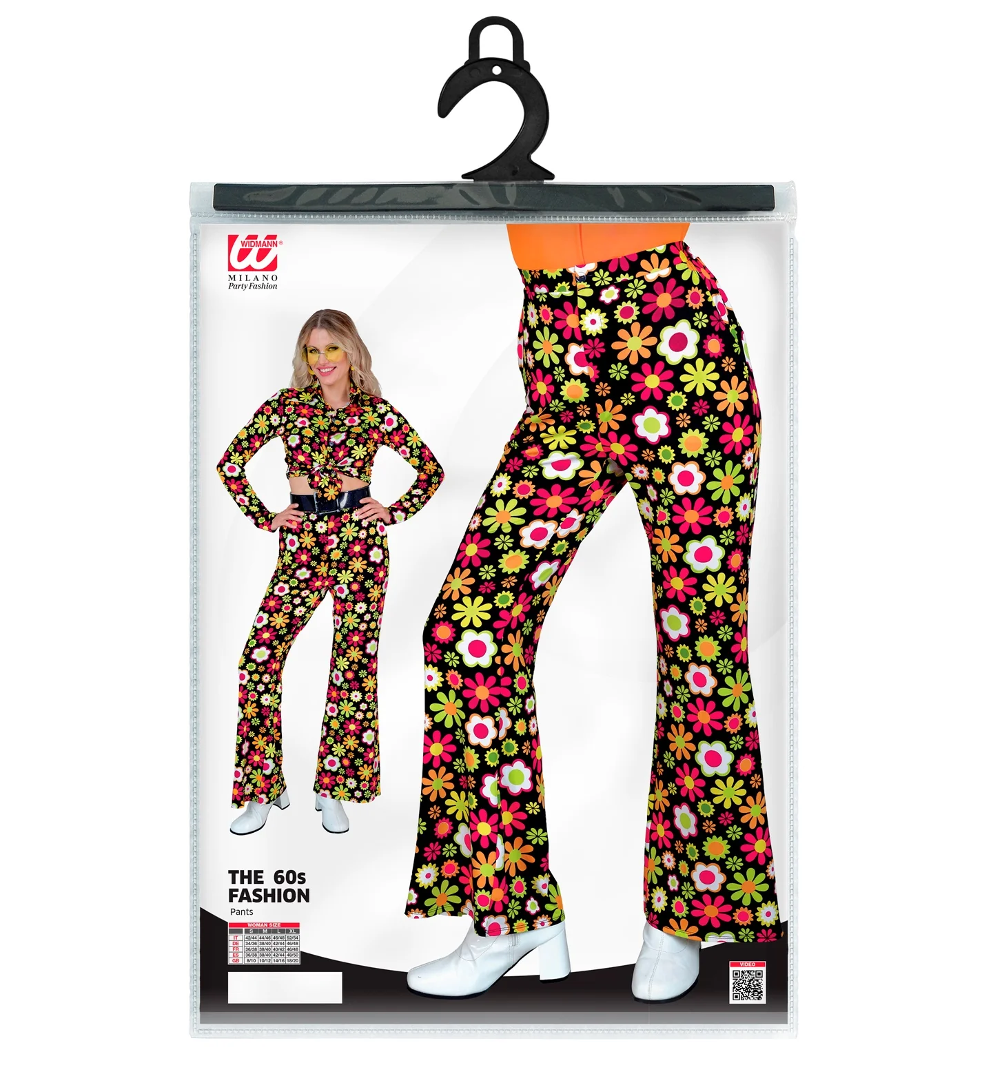 Jaren 70 broek flowers dames - Image 4