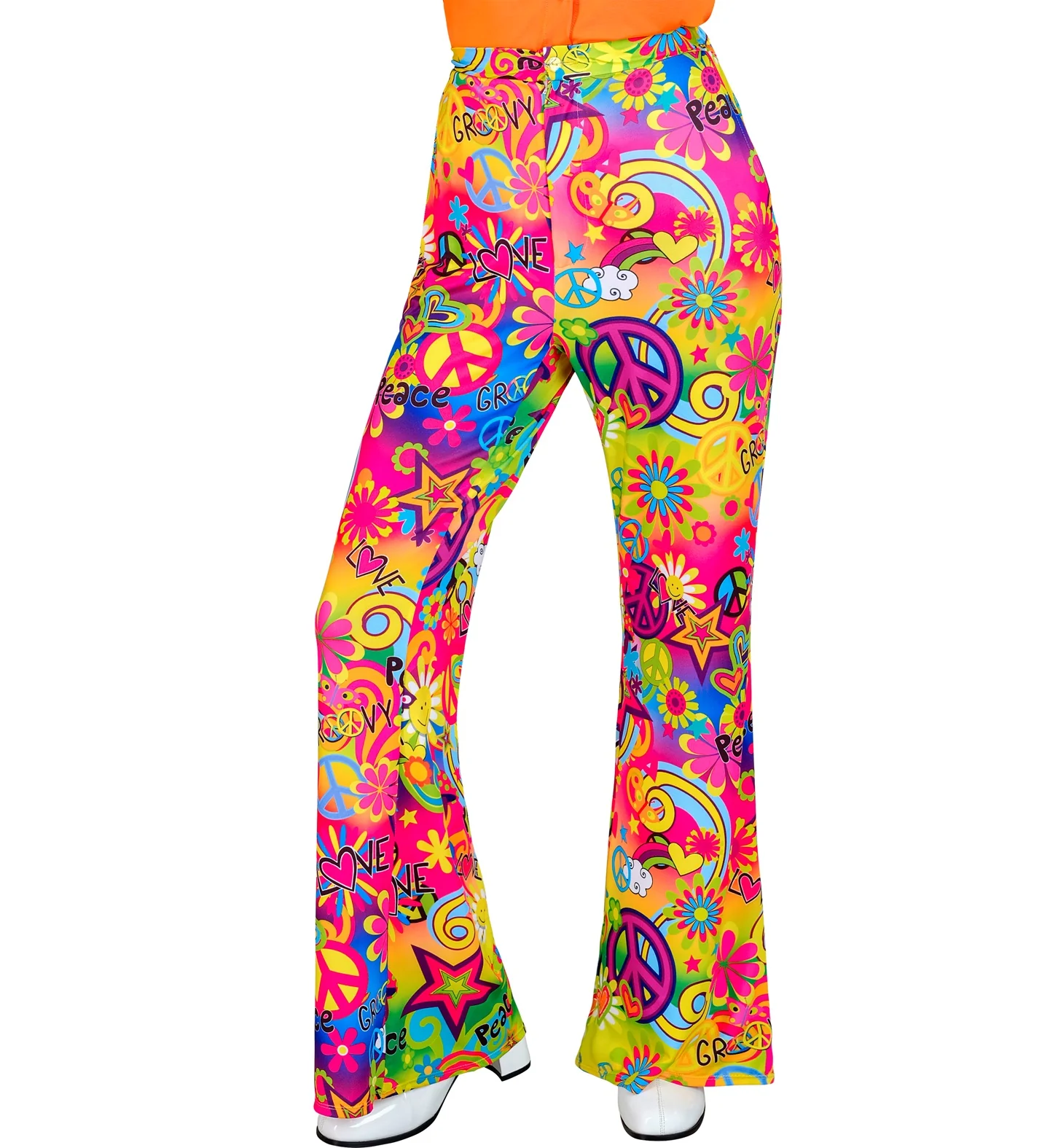 Jaren 70 broek love&peace dames - Image 2