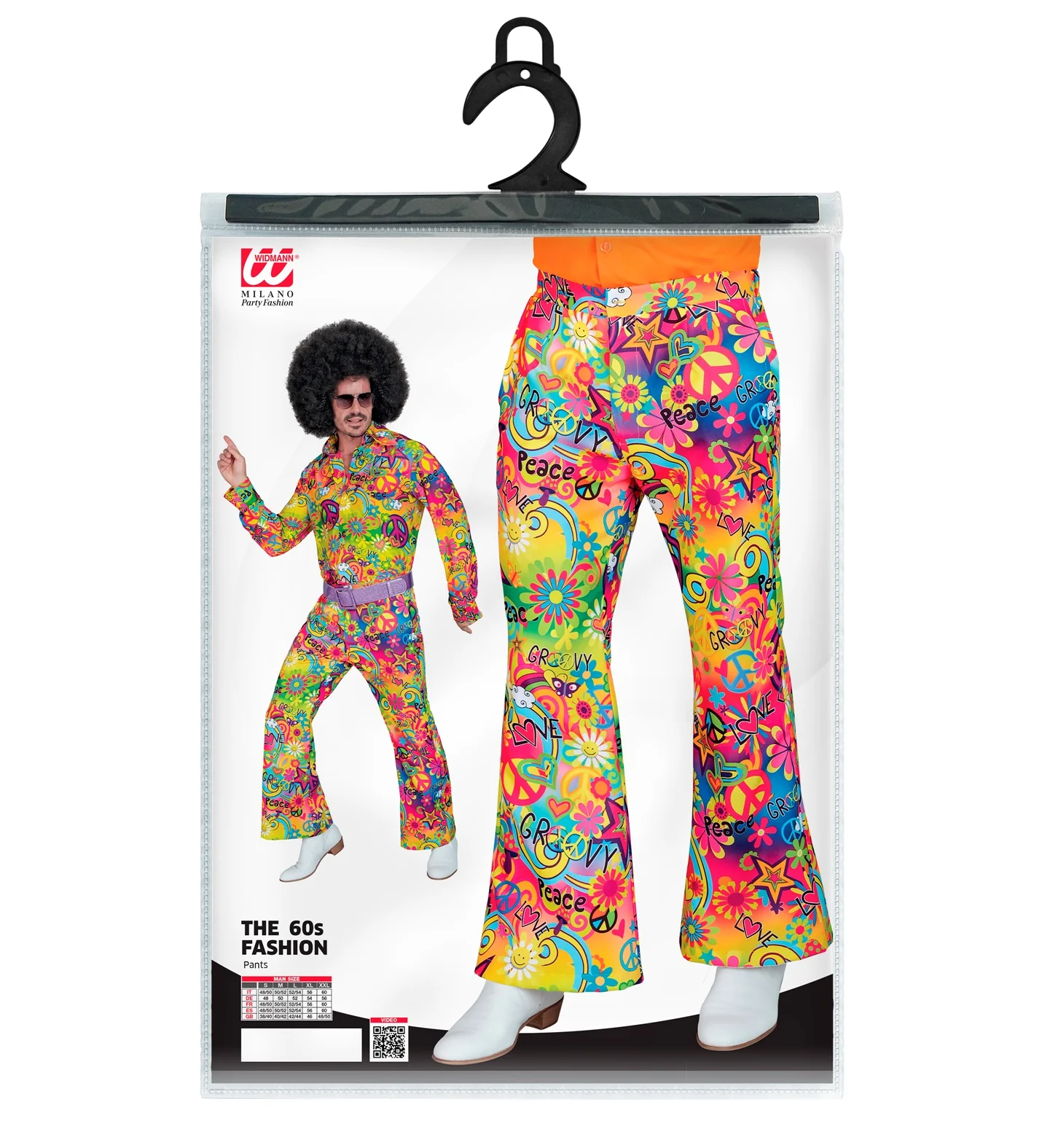Jaren 70 broek love&peace heren - Image 4