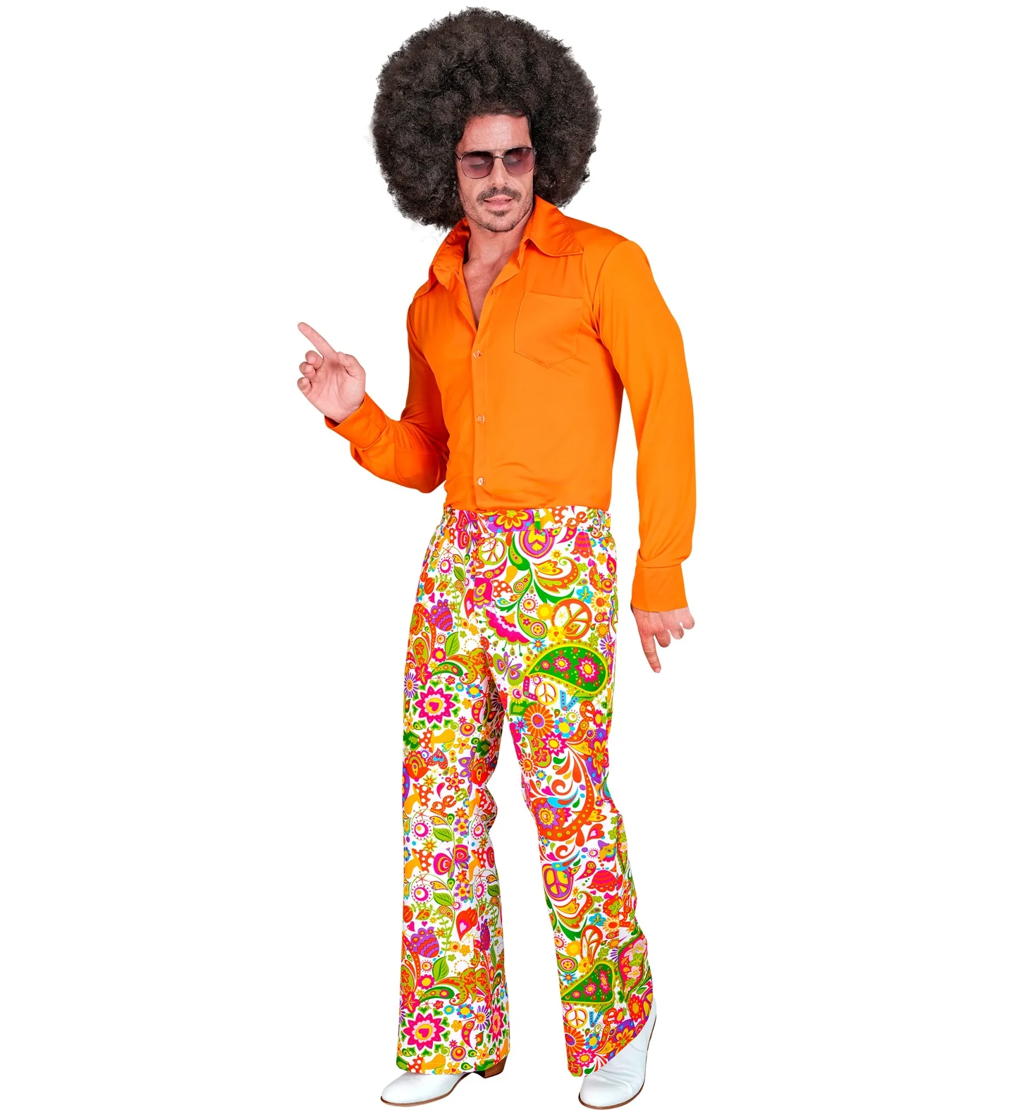 Jaren 70 broek peace party heren - Image 2