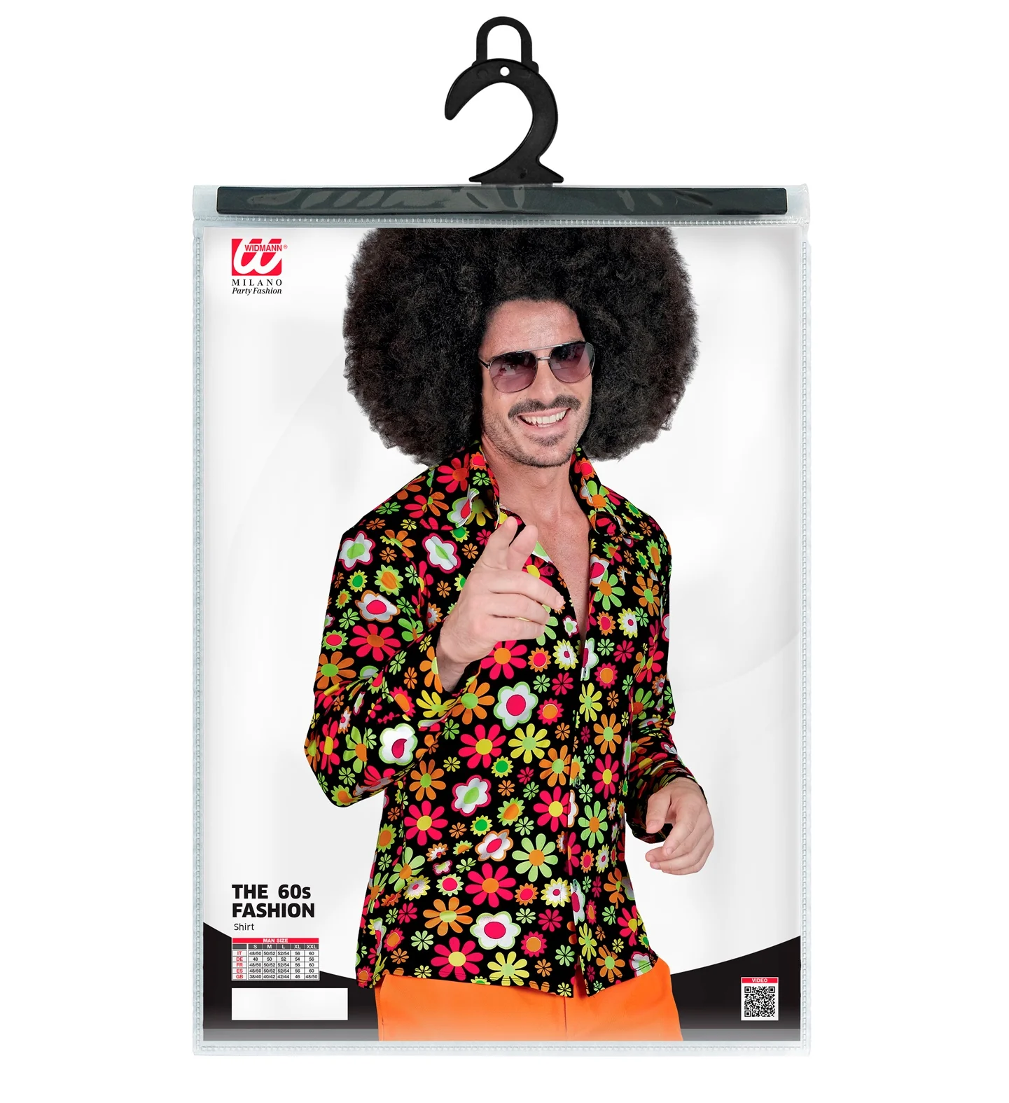 Jaren 70 shirt flowers heren - Image 2