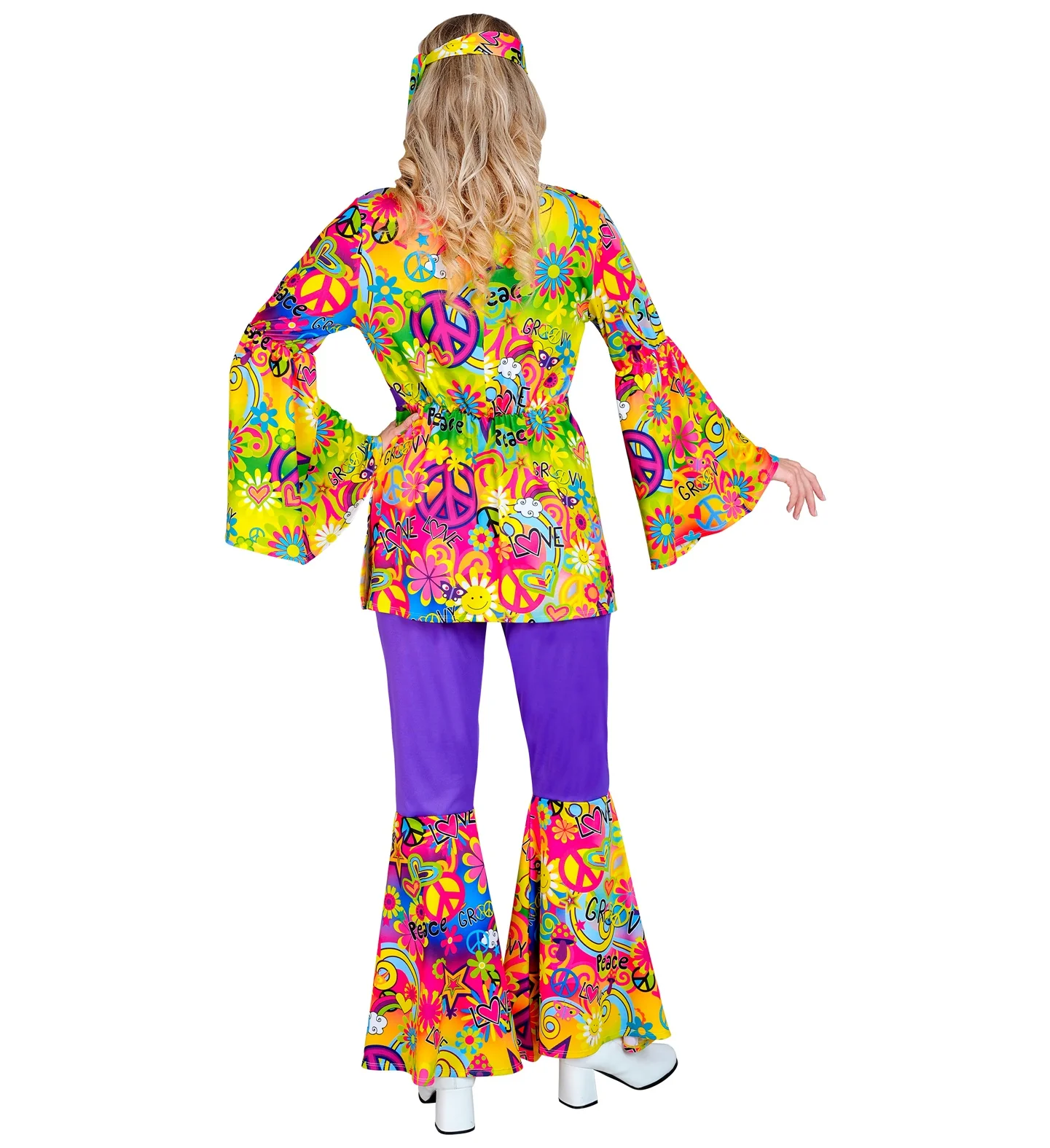 70s Hippie kostuum Peace & Love - Image 3