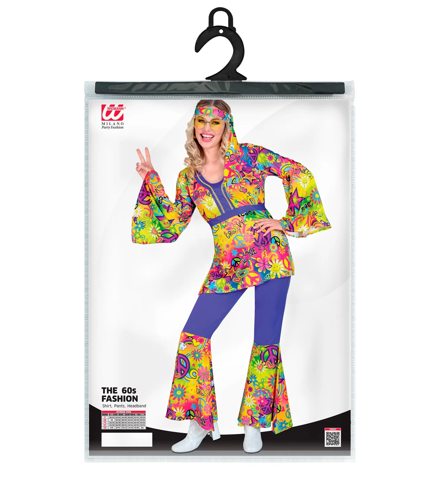 70s Hippie kostuum Peace & Love - Image 4