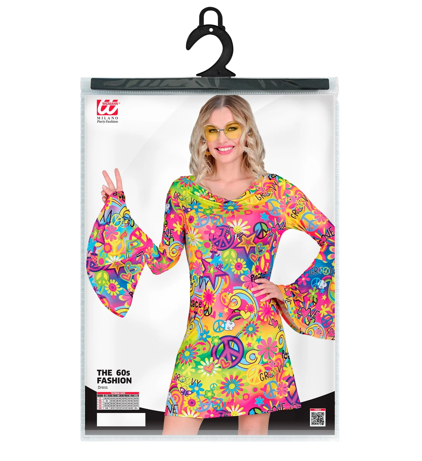 Jaren 70 jurk love&peace - Image 3