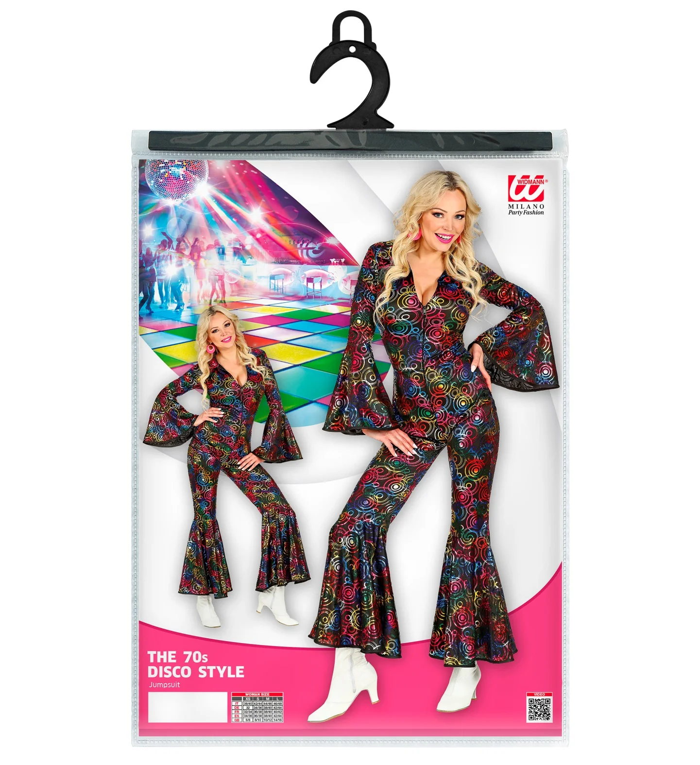 Jumpsuit disco stijl met gekleurde ringen - Image 6