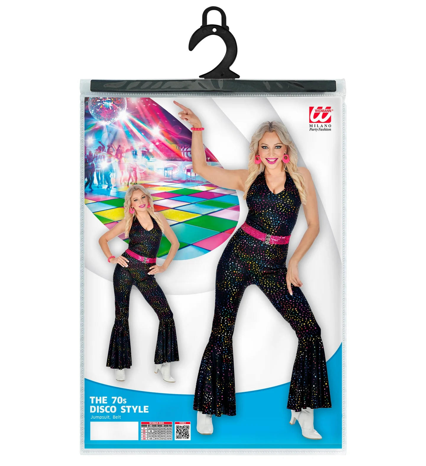 Jumpsuit disco stijl zwart - Image 5