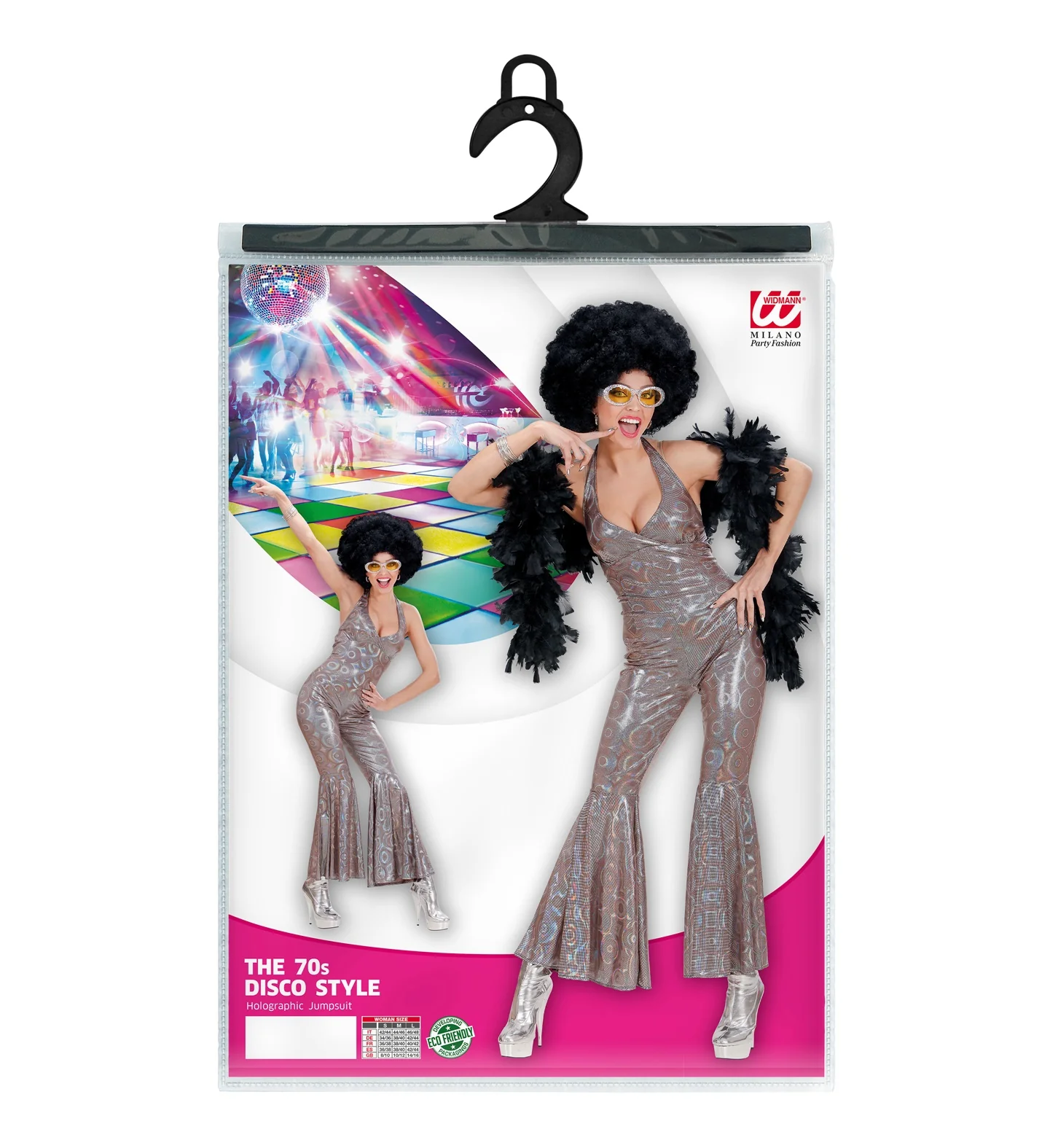 Jaren 70 jurk zilver holo - Image 3