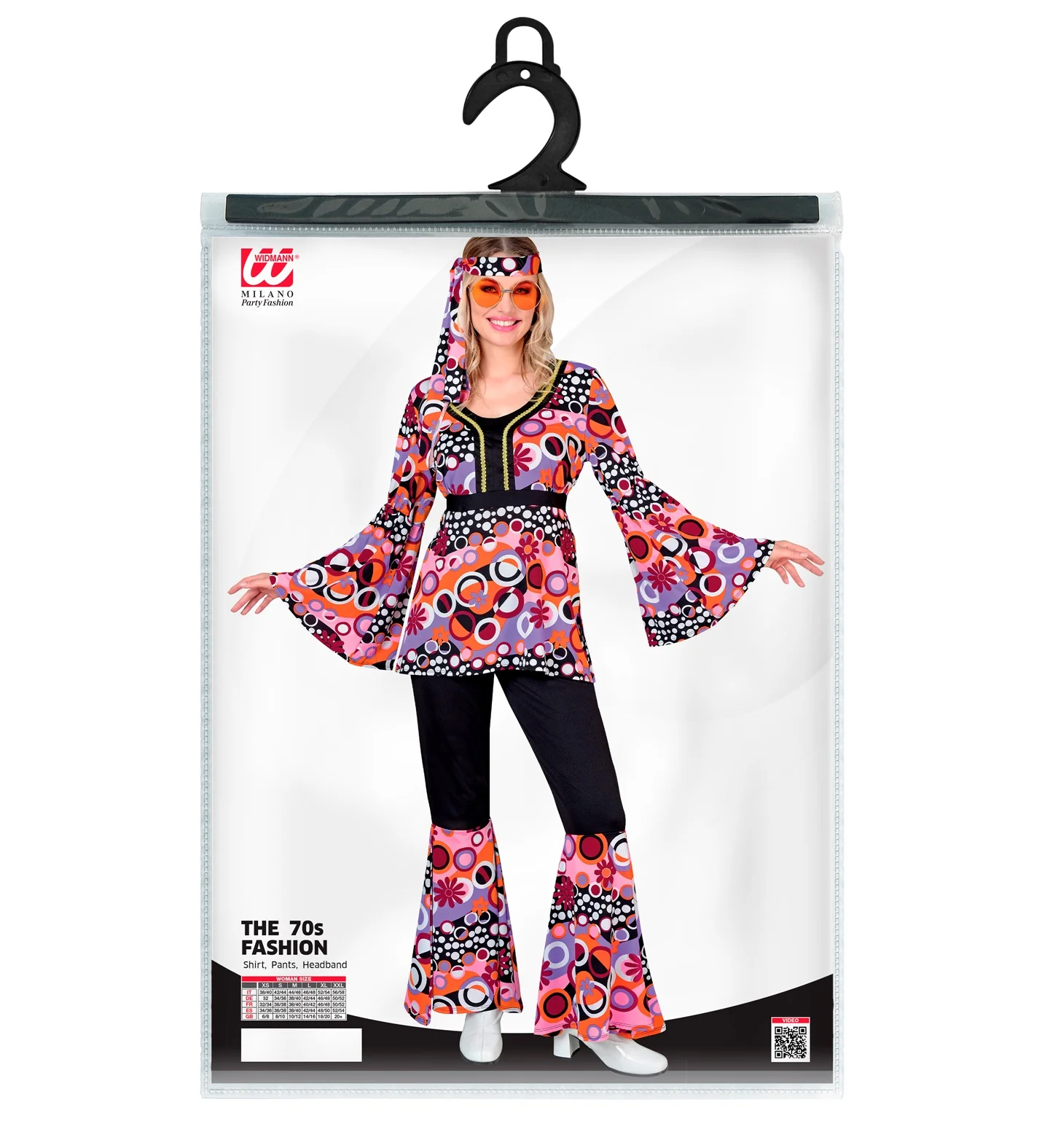 70s groovy kostuum roze Linda - Image 4