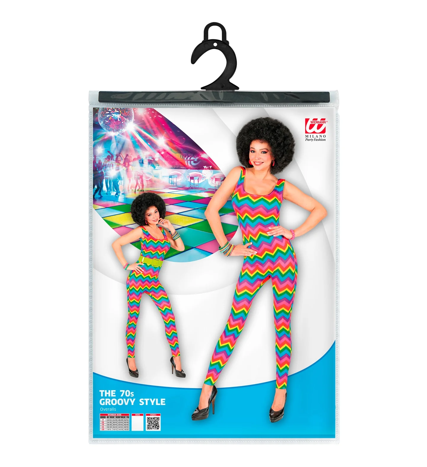 Jurk jaren 70 neon gestreept - Image 6