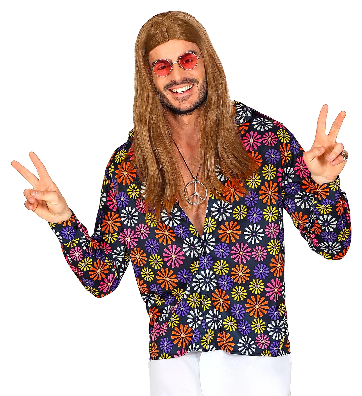 Groovy shirt bloem jaren 70 - Image 2