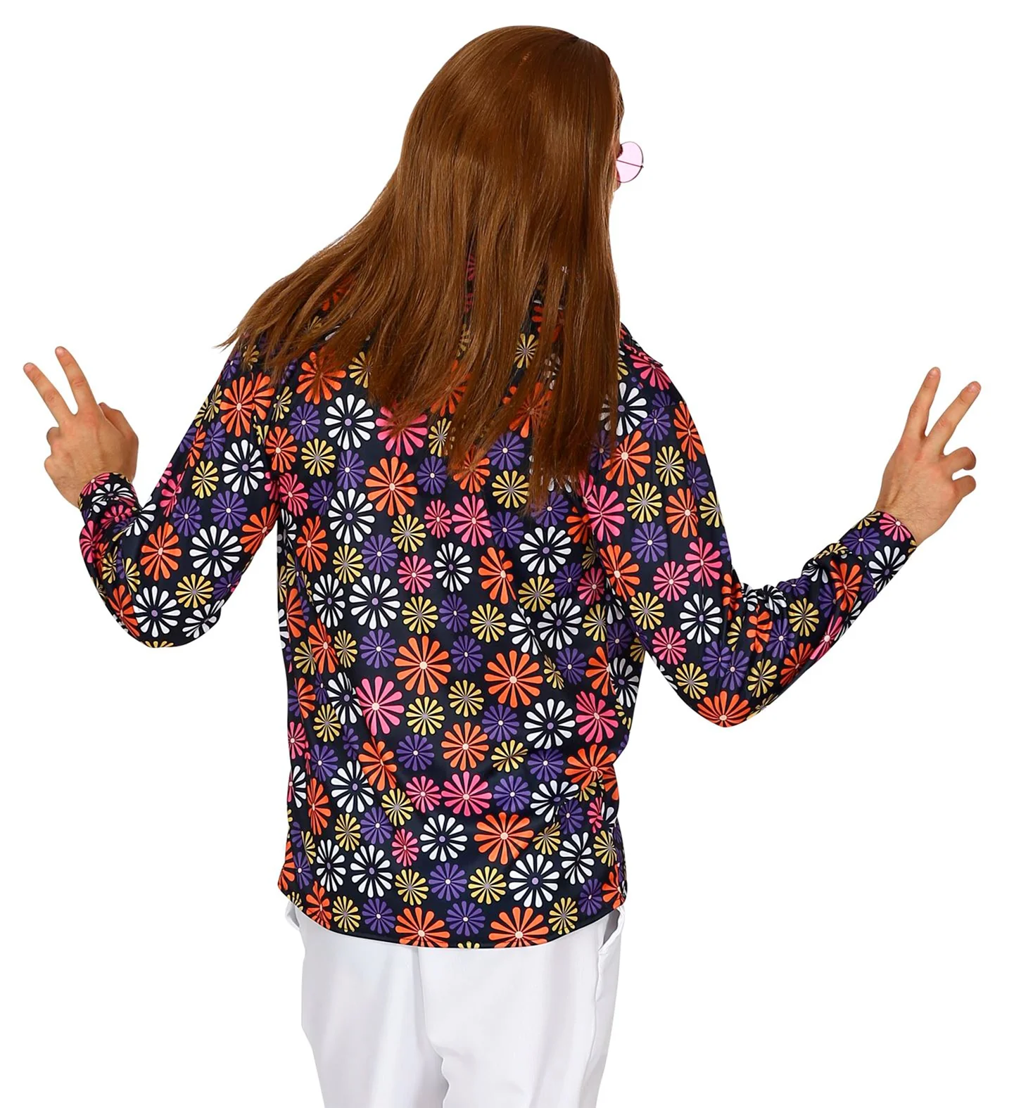 Groovy shirt bloem jaren 70 - Image 3