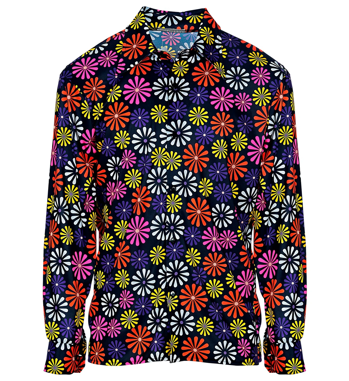 Groovy shirt bloem jaren 70 - Image 5