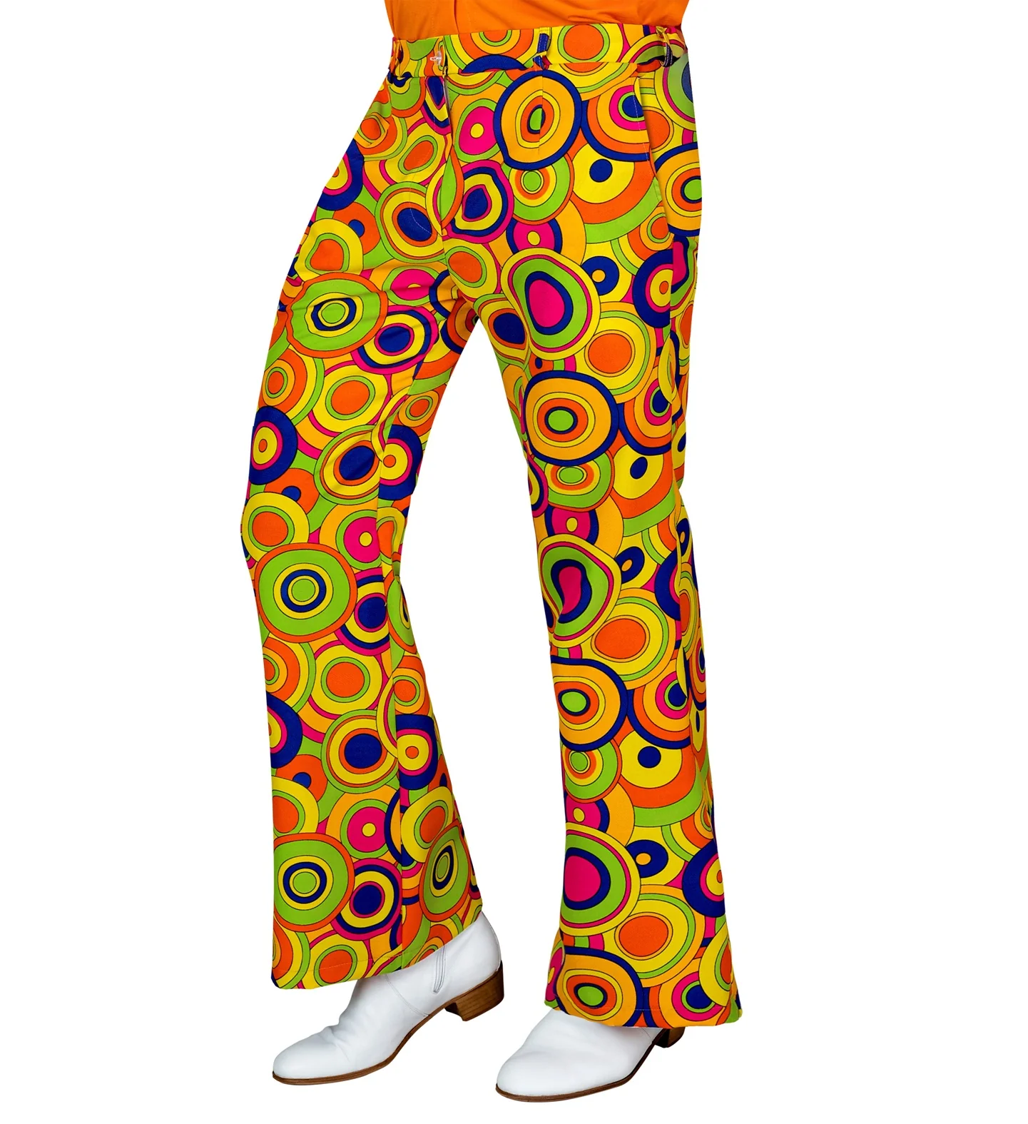 Jaren 70 broek groovy cirkels heren - Image 3