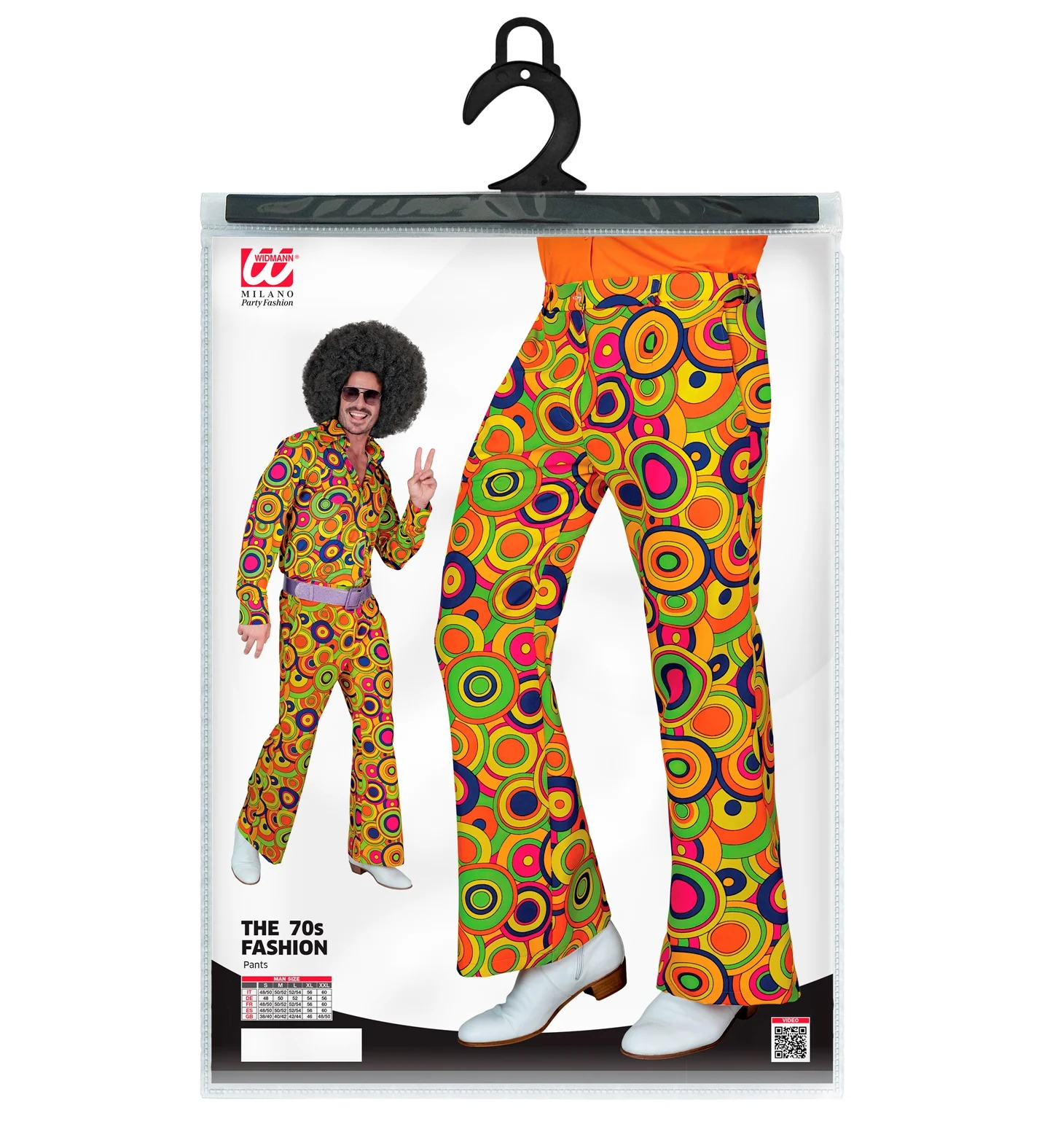 Jaren 70 broek groovy cirkels heren - Image 4