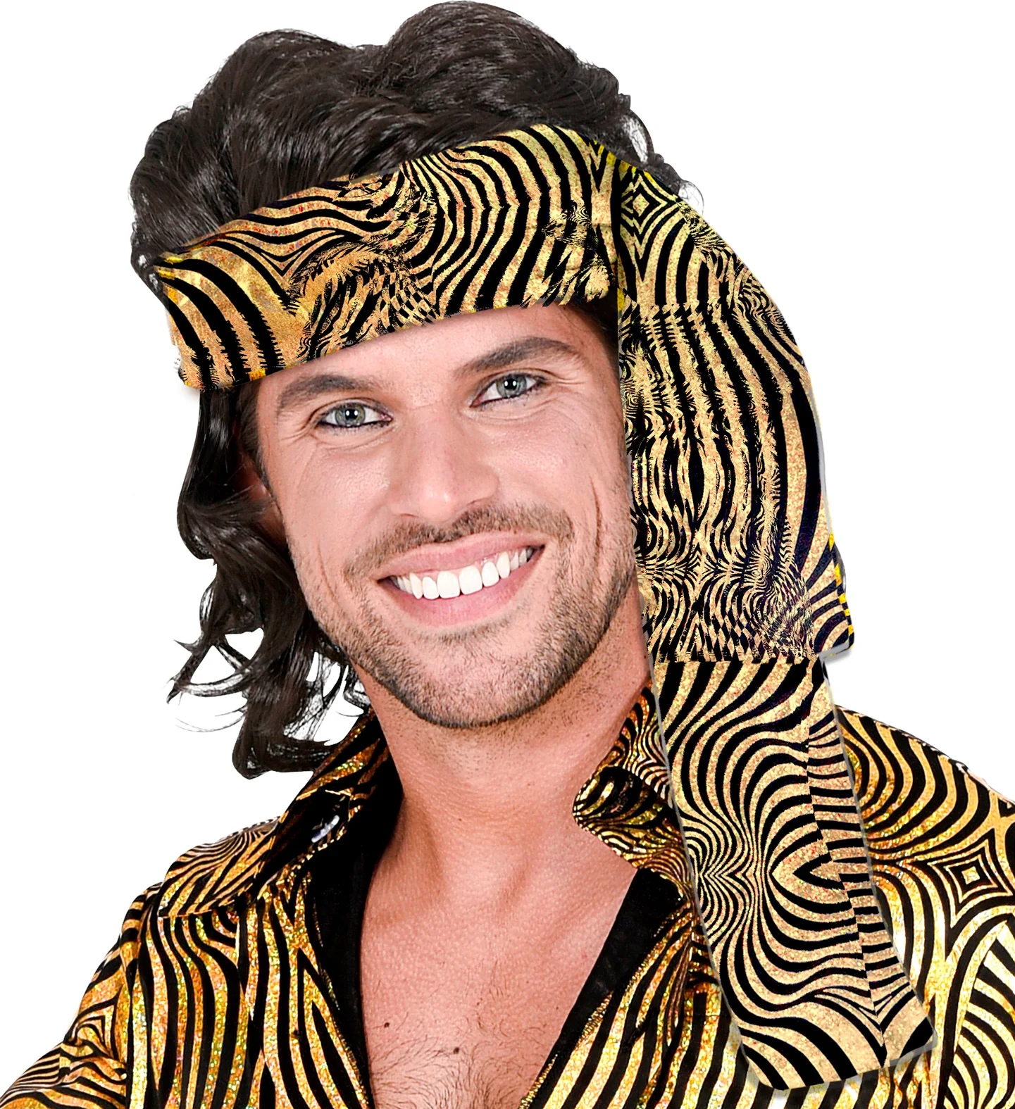 Hoofdband jaren 70 disco goud - Image 3