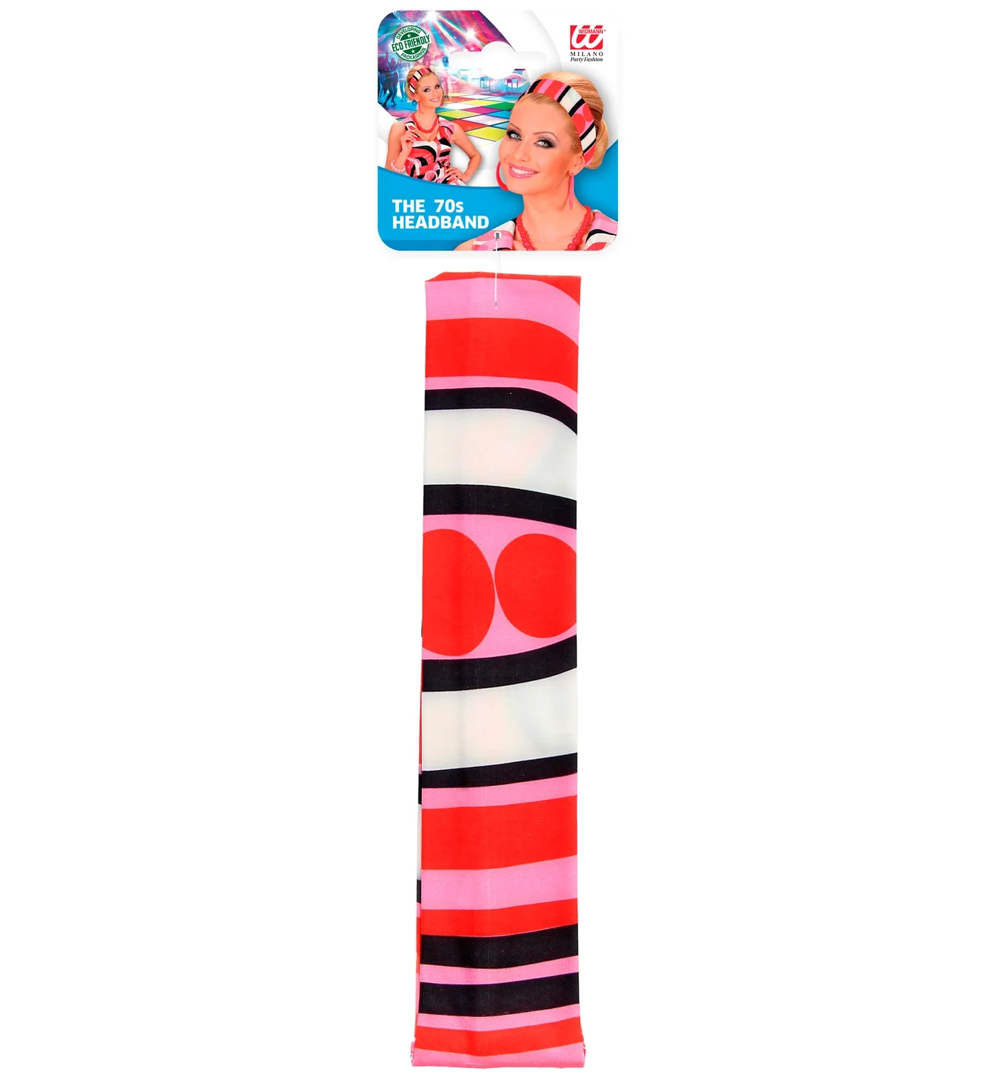 Hoofdband 70's roze - Image 4