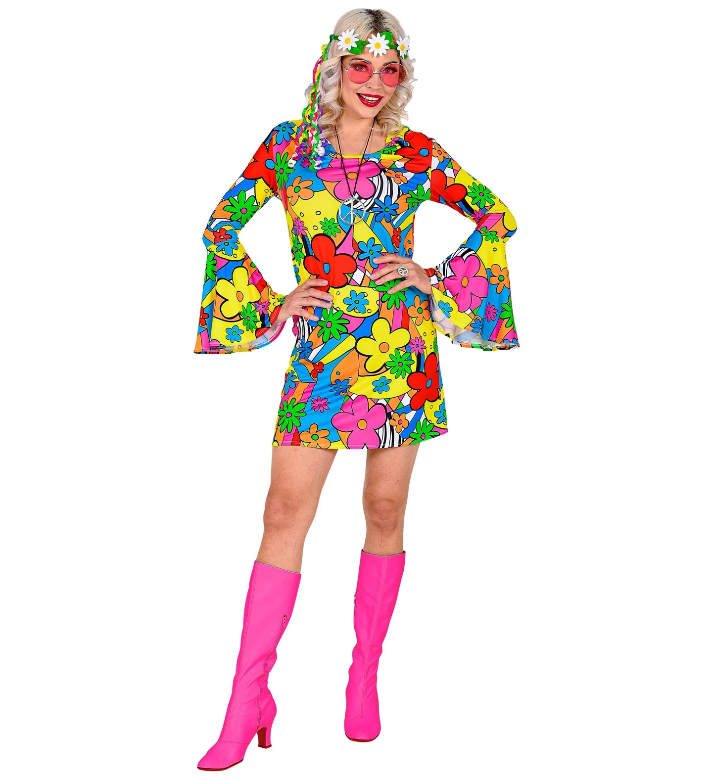 Disco hippie jurk jaren 70 dames - Image 2