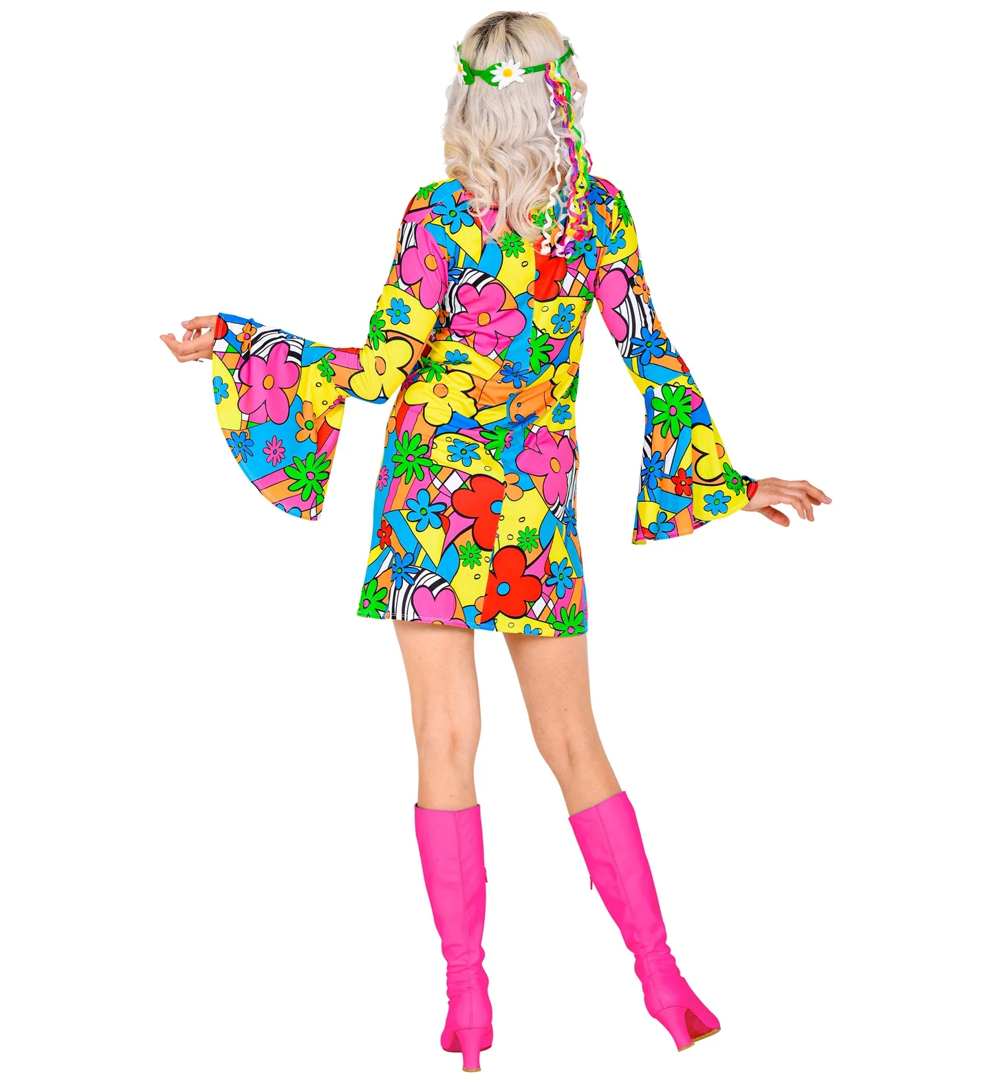 Disco hippie jurk jaren 70 dames - Image 3