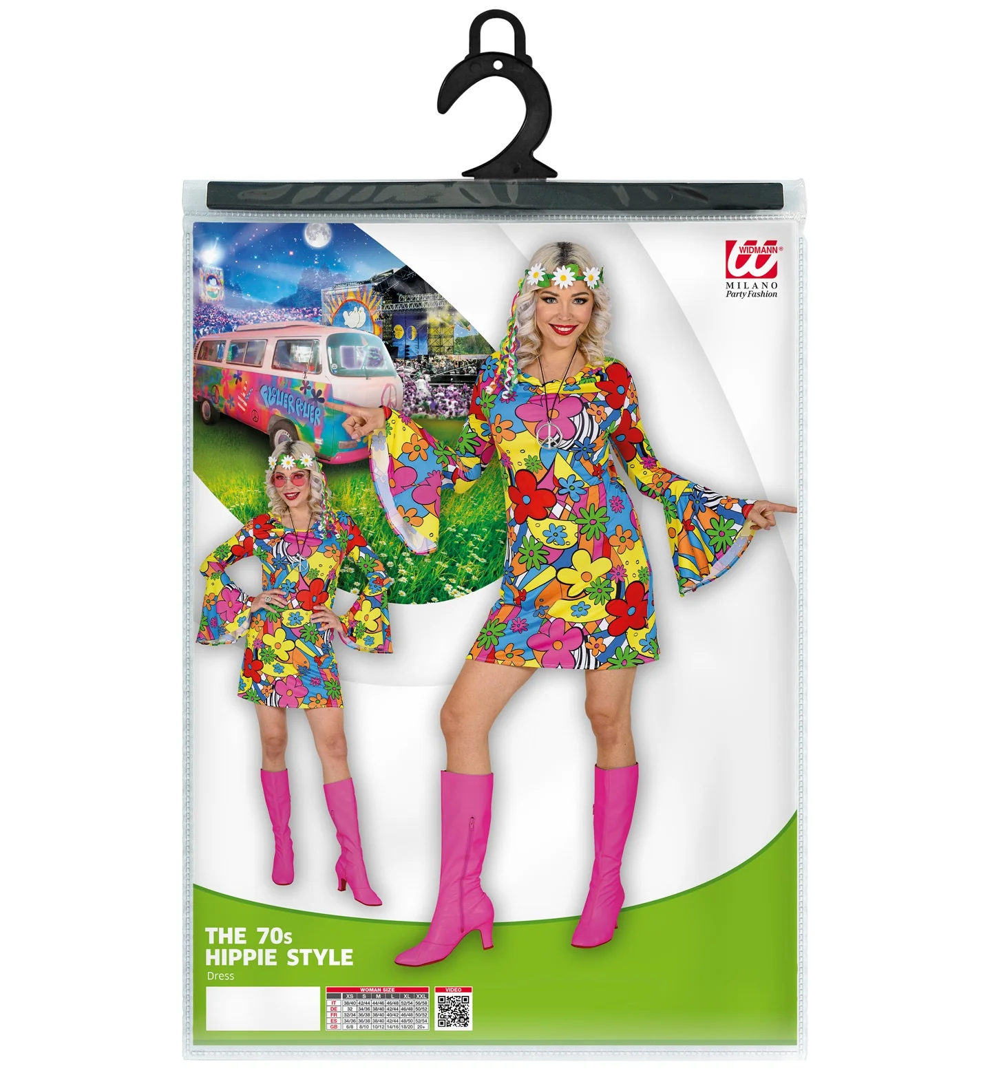 Disco hippie jurk jaren 70 dames - Image 4