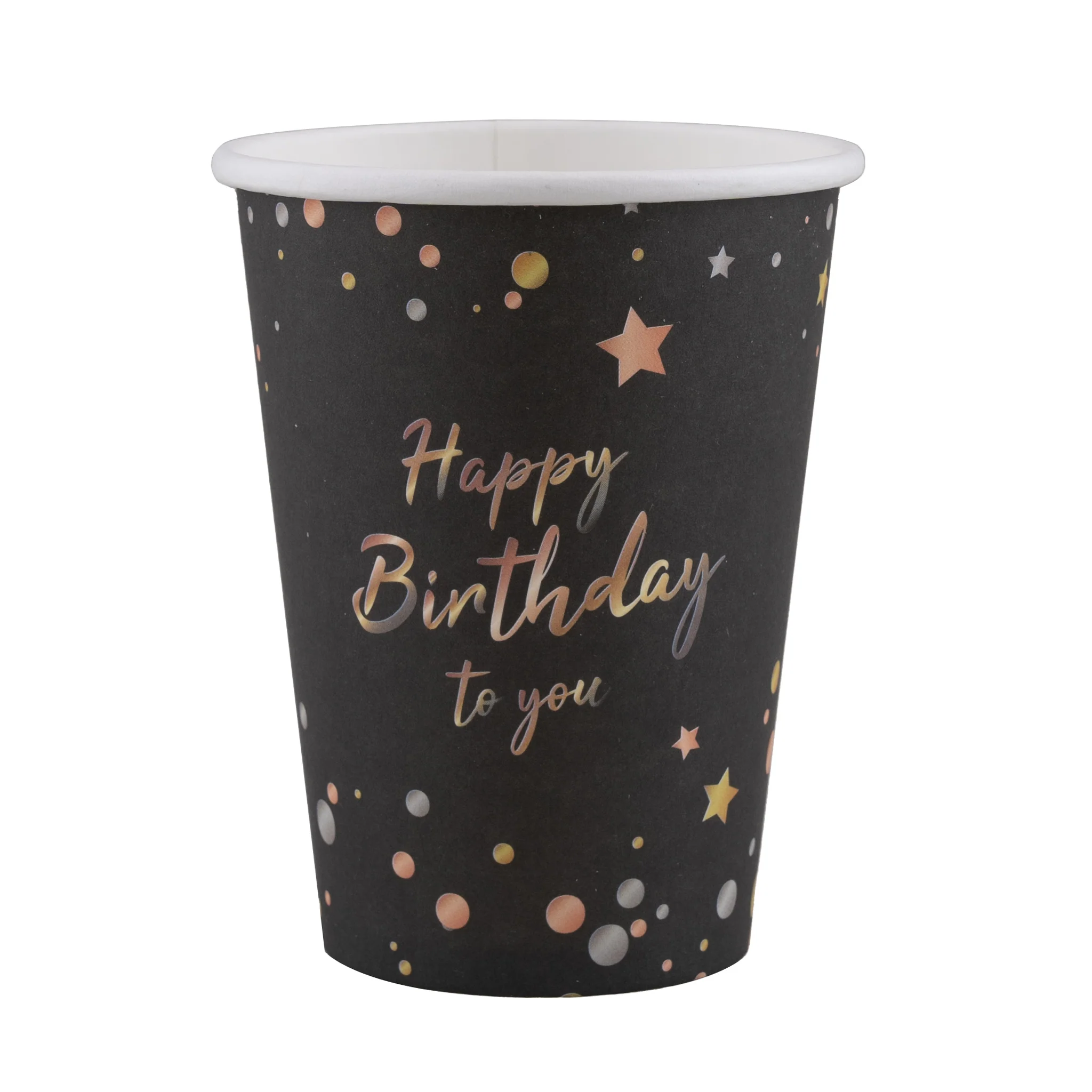 8 bekers verjaardag Happy Birthday