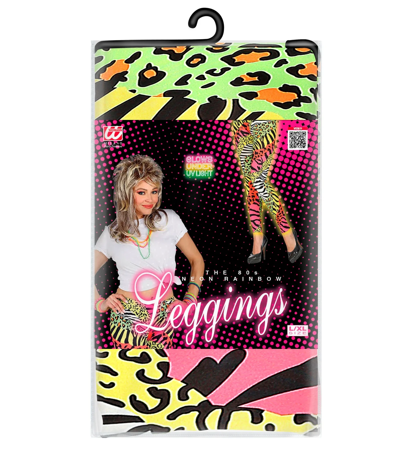 Jaren 80 legging zebra neon - Image 5