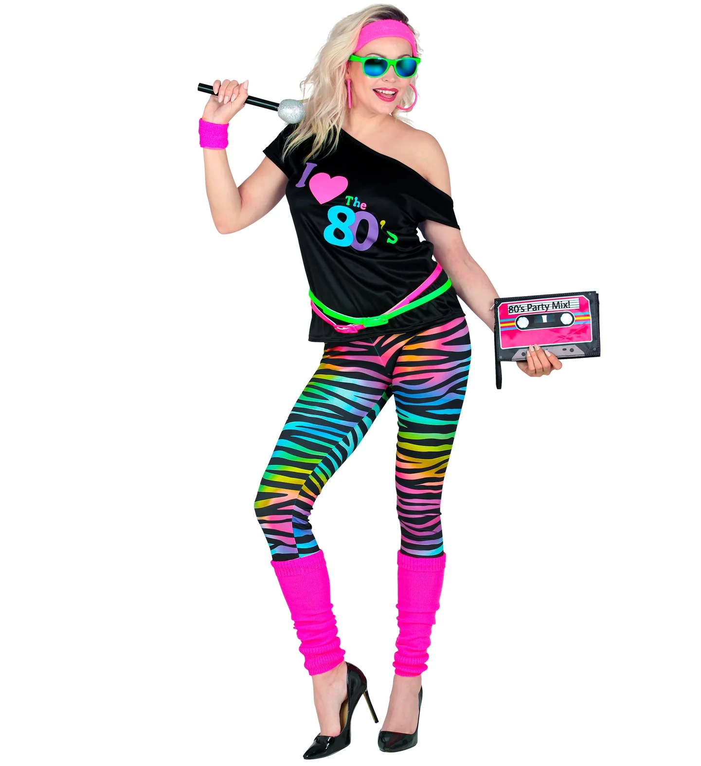 Disco pak 80's neon dames - Image 2