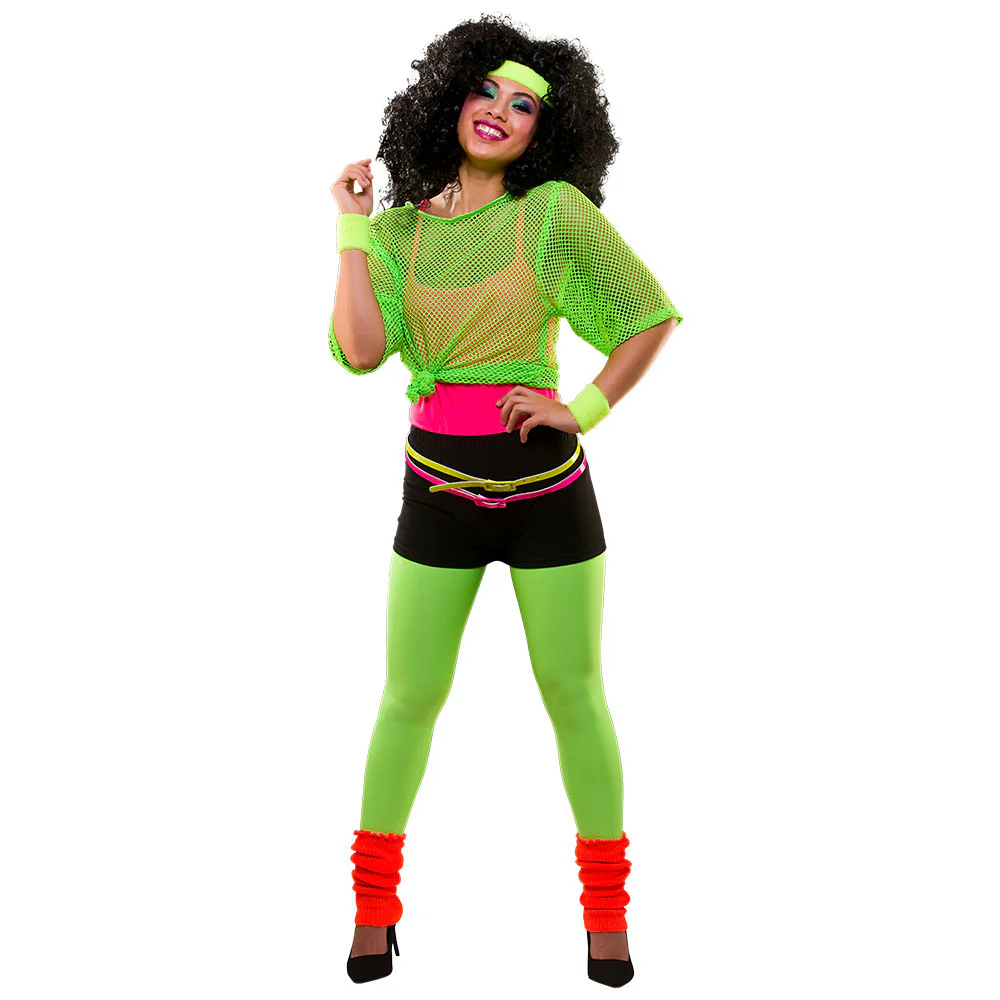 80's Neon gele legging Maud - Image 2