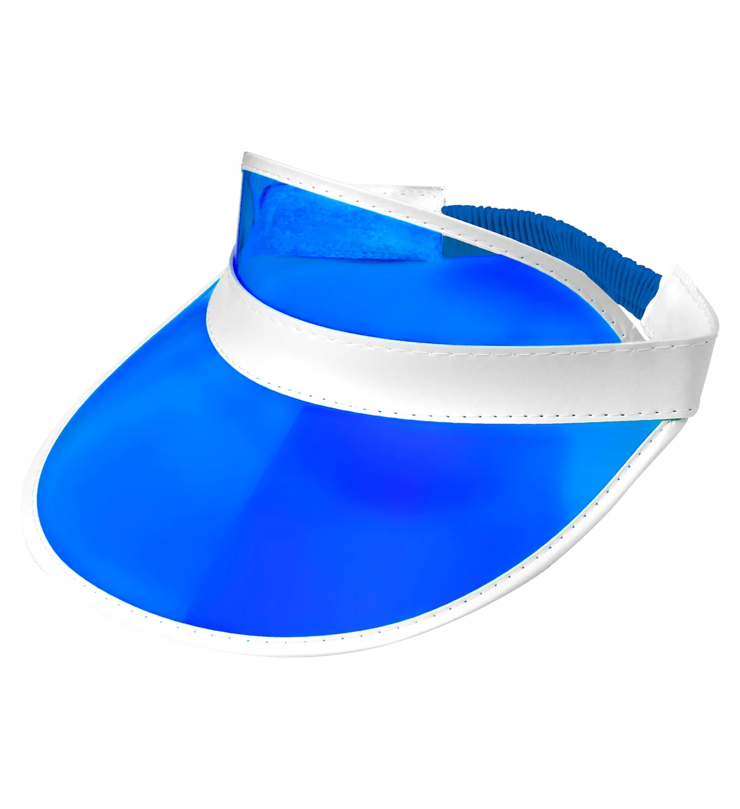 Jaren 80's zonneklep blauw