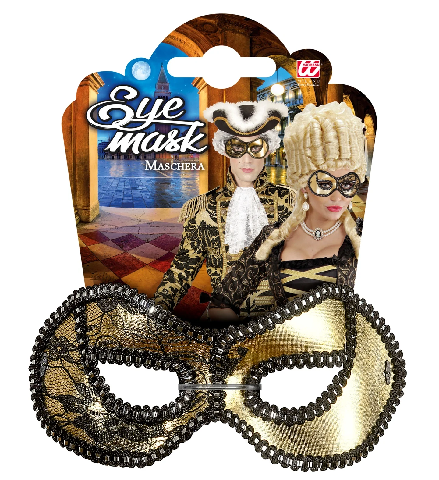 Gouden oogmasker Venetië glitters - Image 6