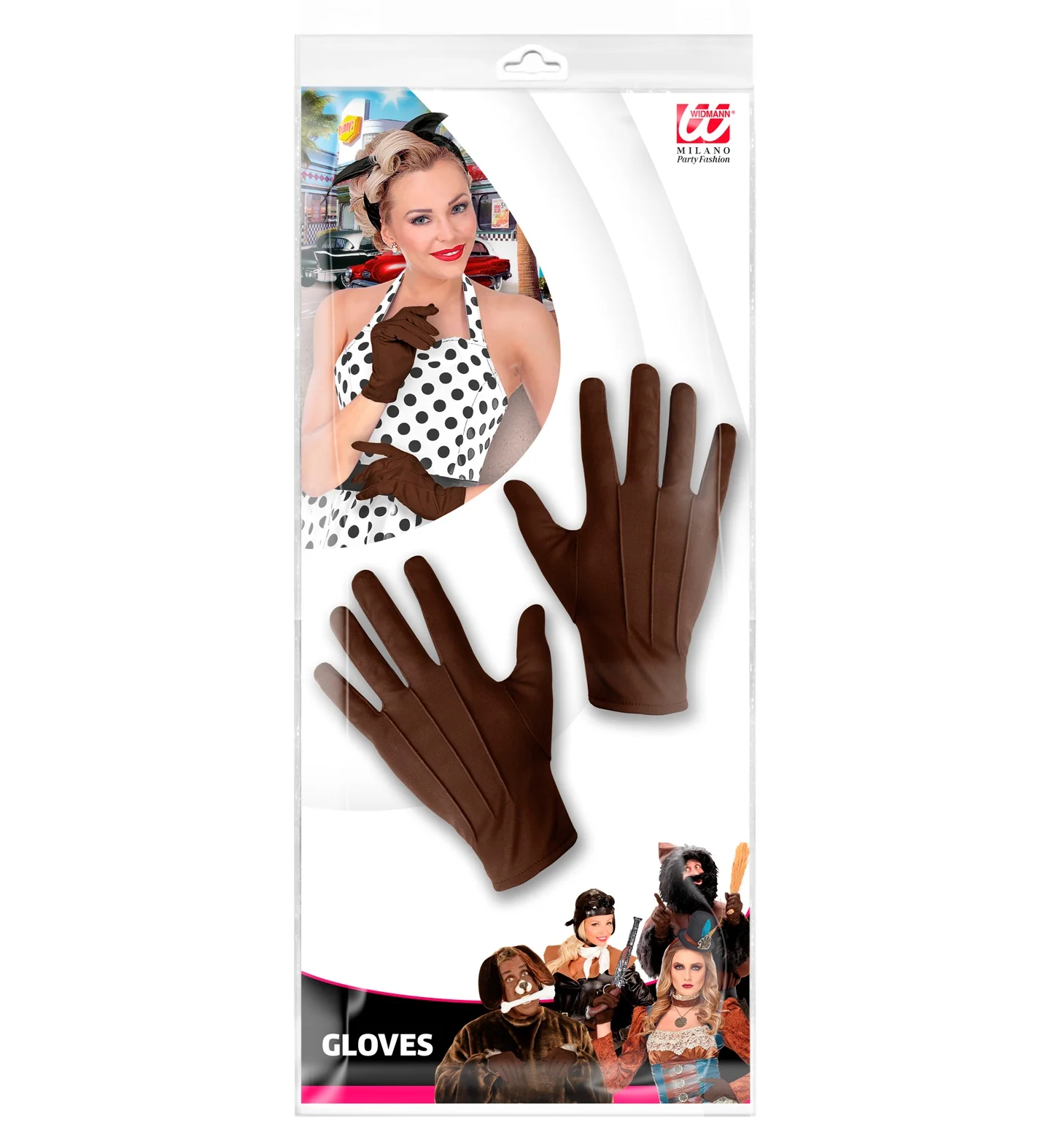 Bruine handschoenen one size - Image 6