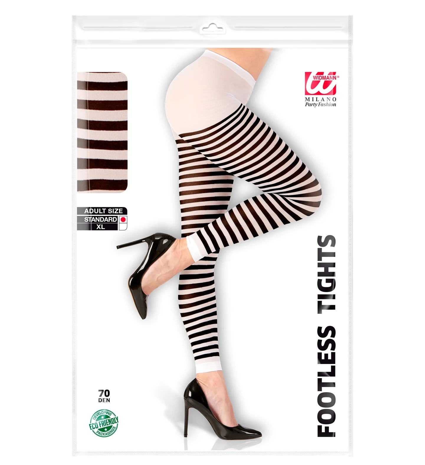 Legging zwart/wit gestreept - Image 3