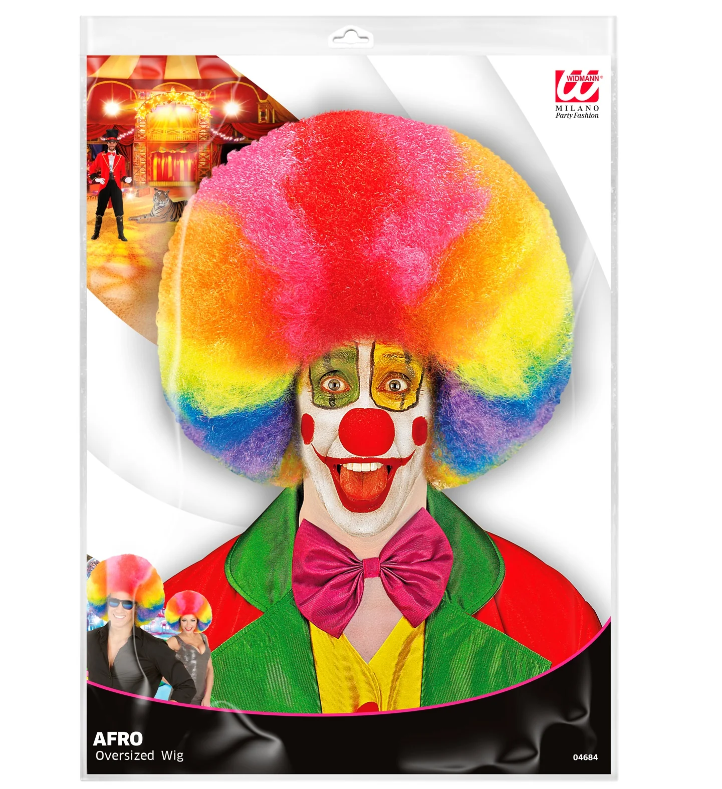 Afro pruik regenboogkleur - Image 6